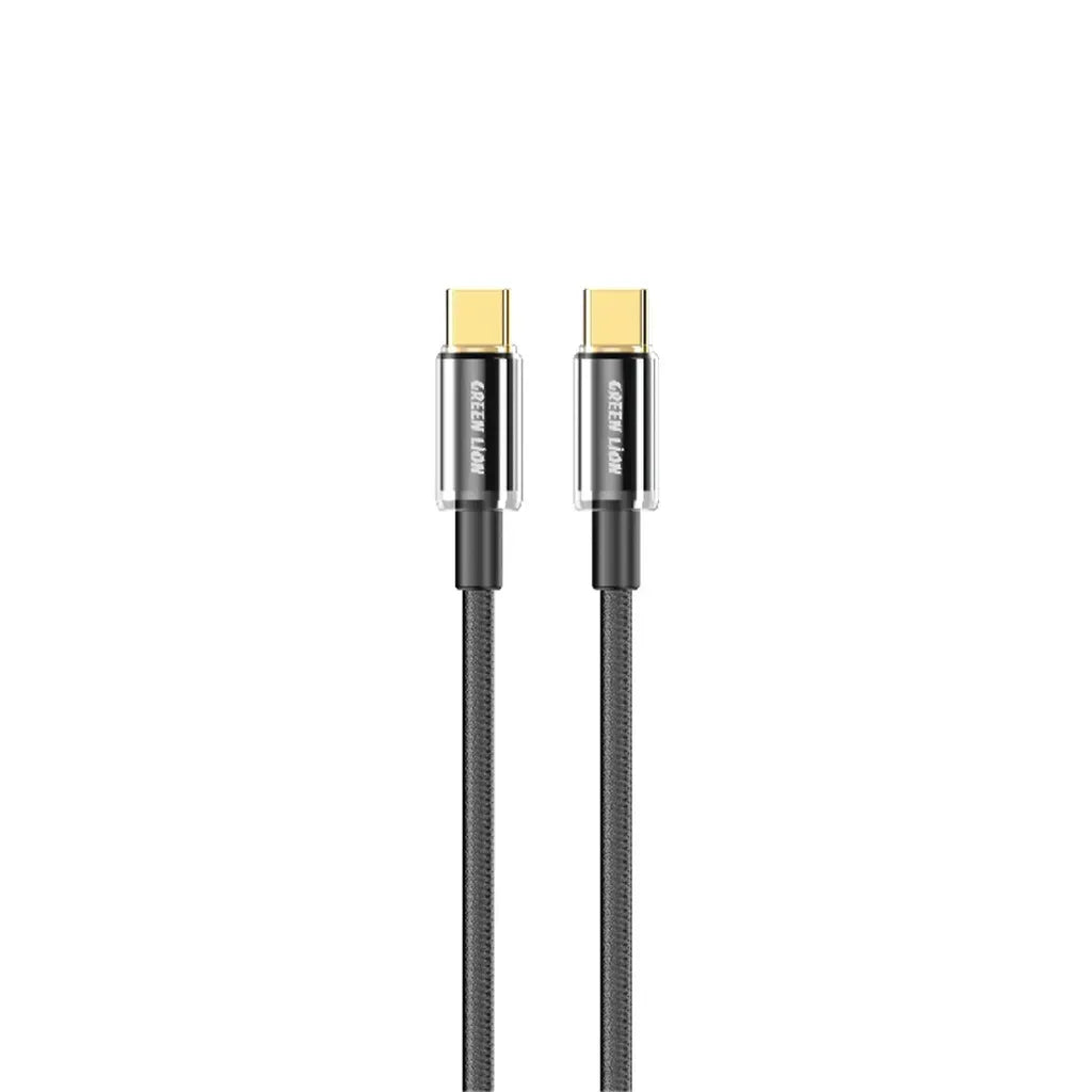 Green Lion Type-CTo Type-C Tough Cable(1 m) - Black