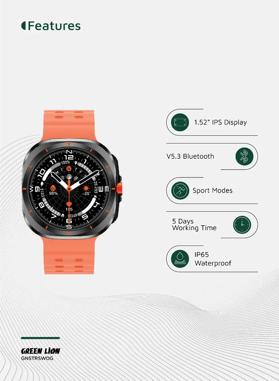 Green Lion Strive Smart Watch - Orange – image 6