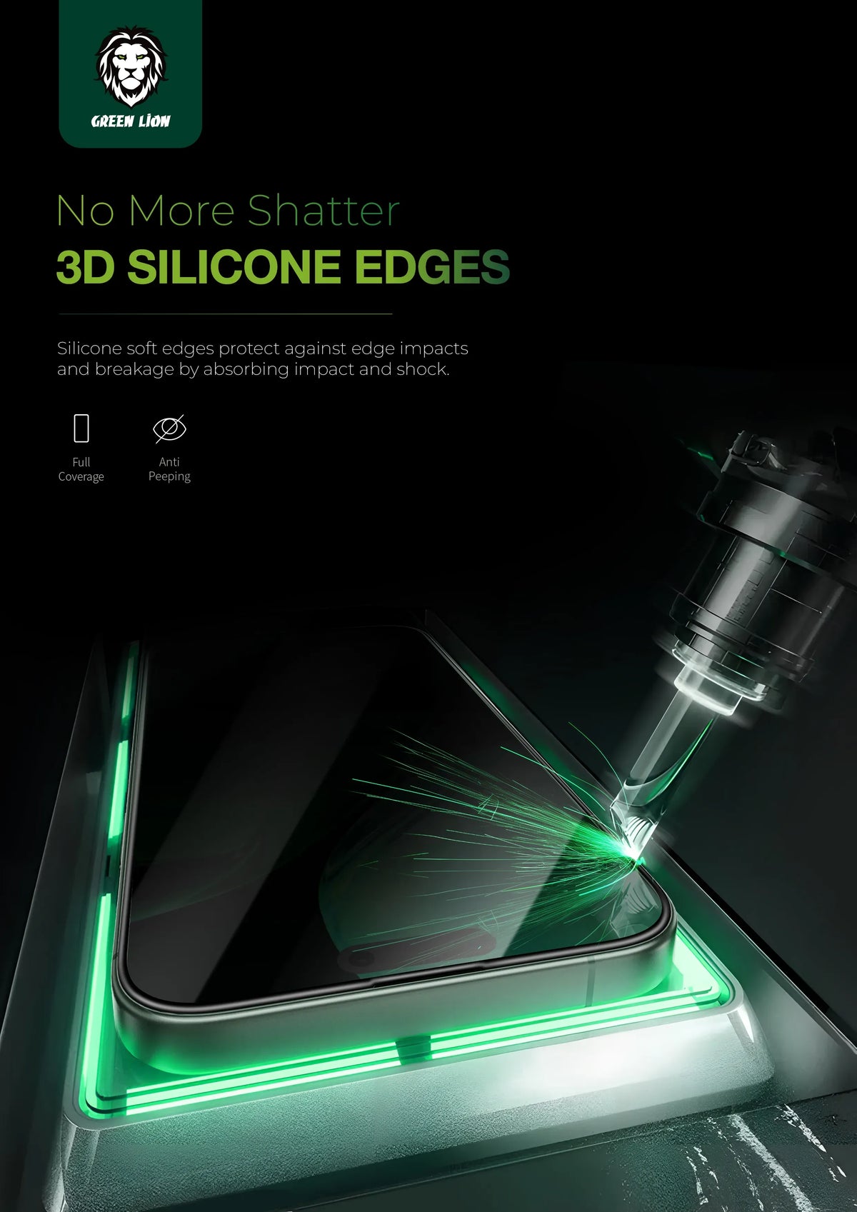 Green Lion 3 DSilicone Plus Screen Protector - Clear – image 10