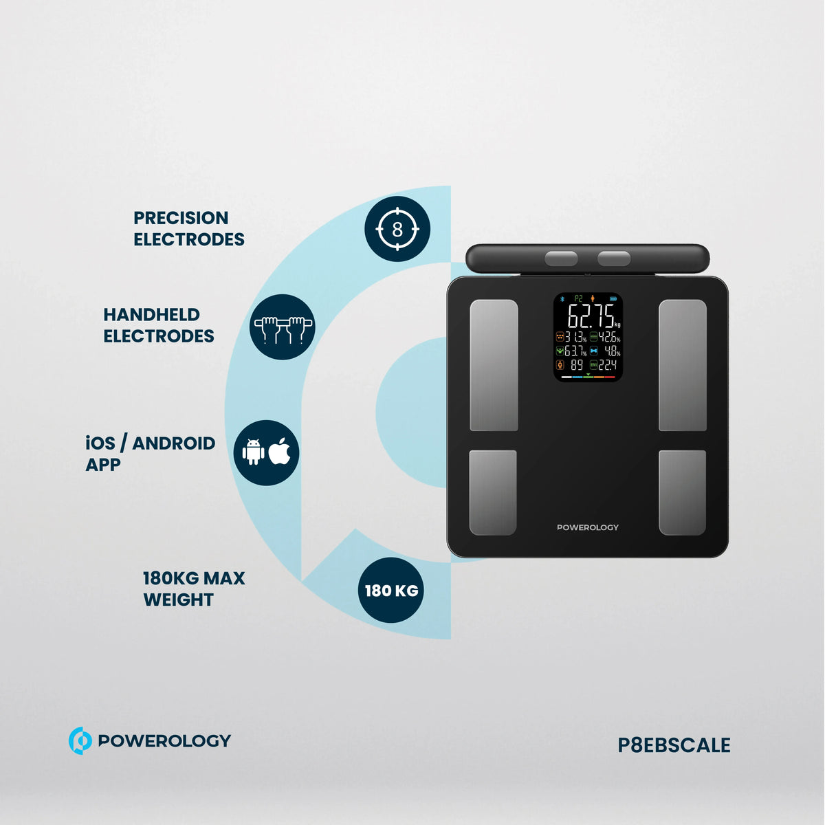 Powerology Advanced Precision Smart Scale Black – image 9