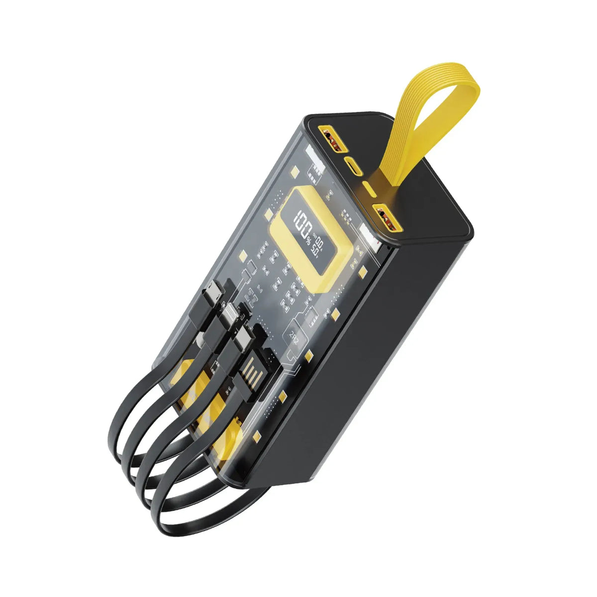 Green Lion Transparent Pro 30000mAh Power Bank Black Yellow – image 2
