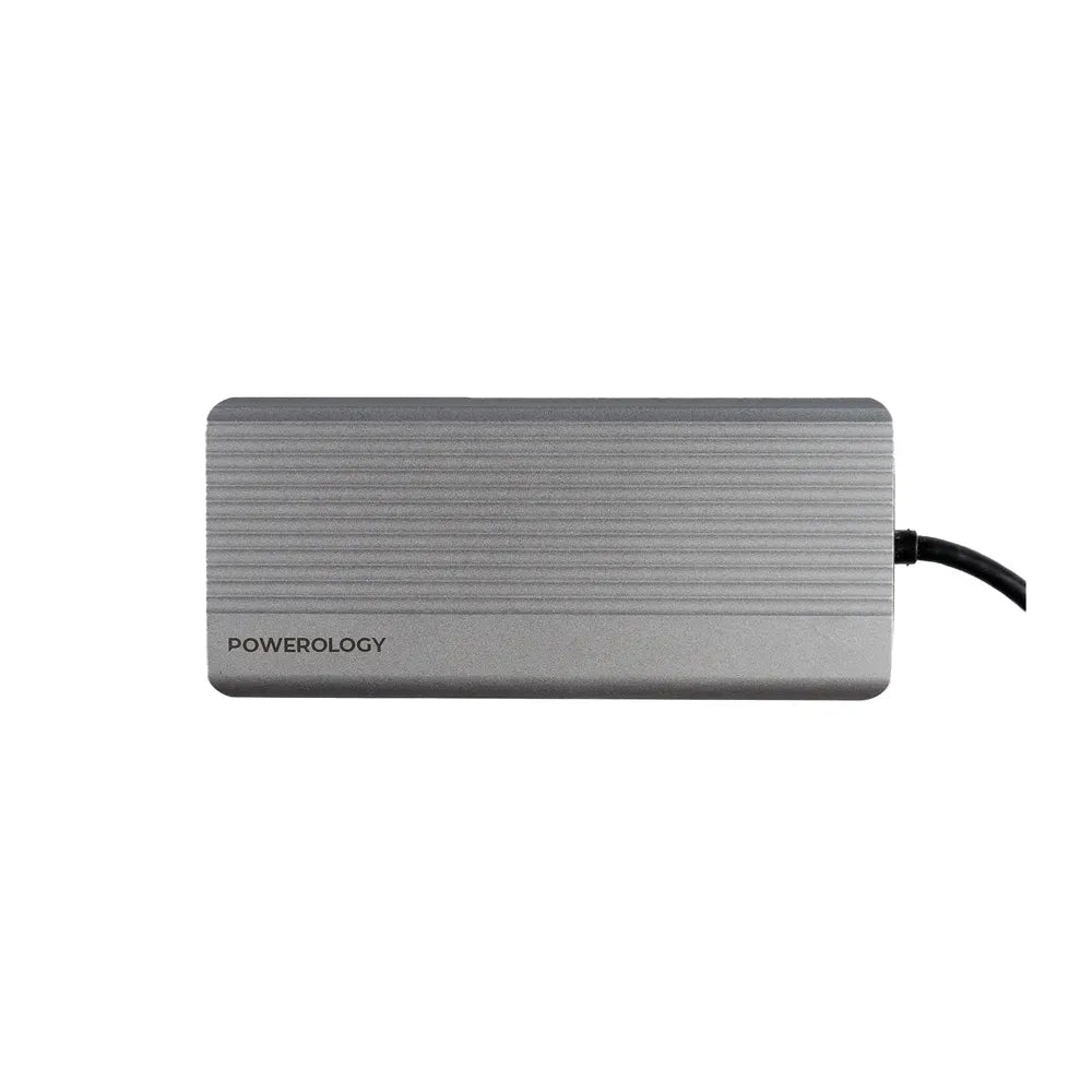 Powerology 12 in 1 Hdmi Displayport USB C Hub Ethernet Gray – image 2