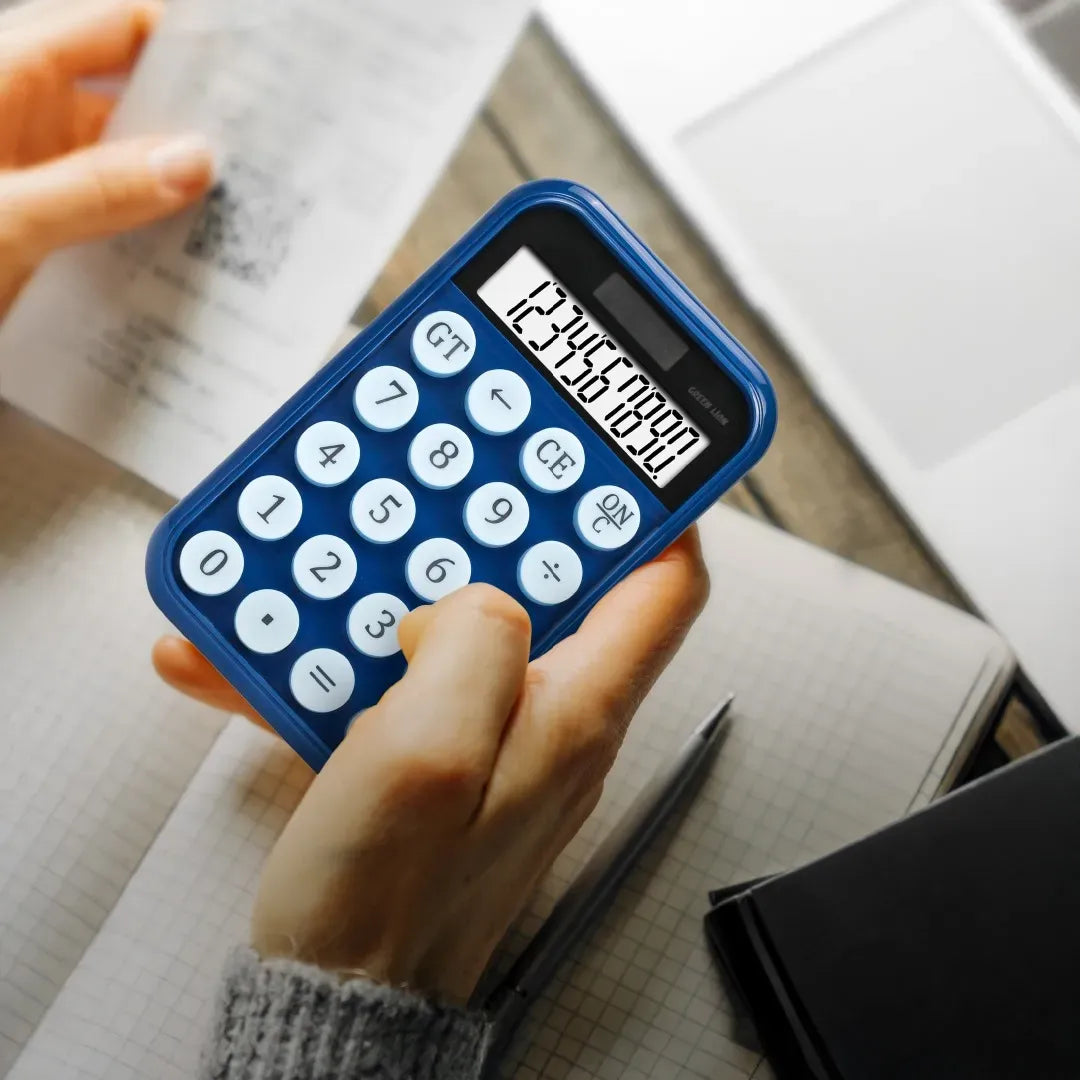 Green Lion Pocket Calculator - Blue – image 2