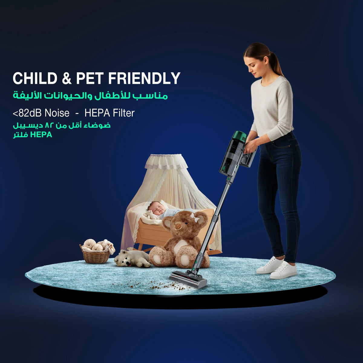 Green Lion Force Max Vacuum Cleaner Cordless 400 W 29000 Pa - Black – image 5