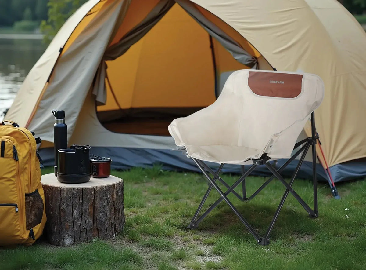 Green Lion RANGERFoldable Camping Chair - Black – image 2