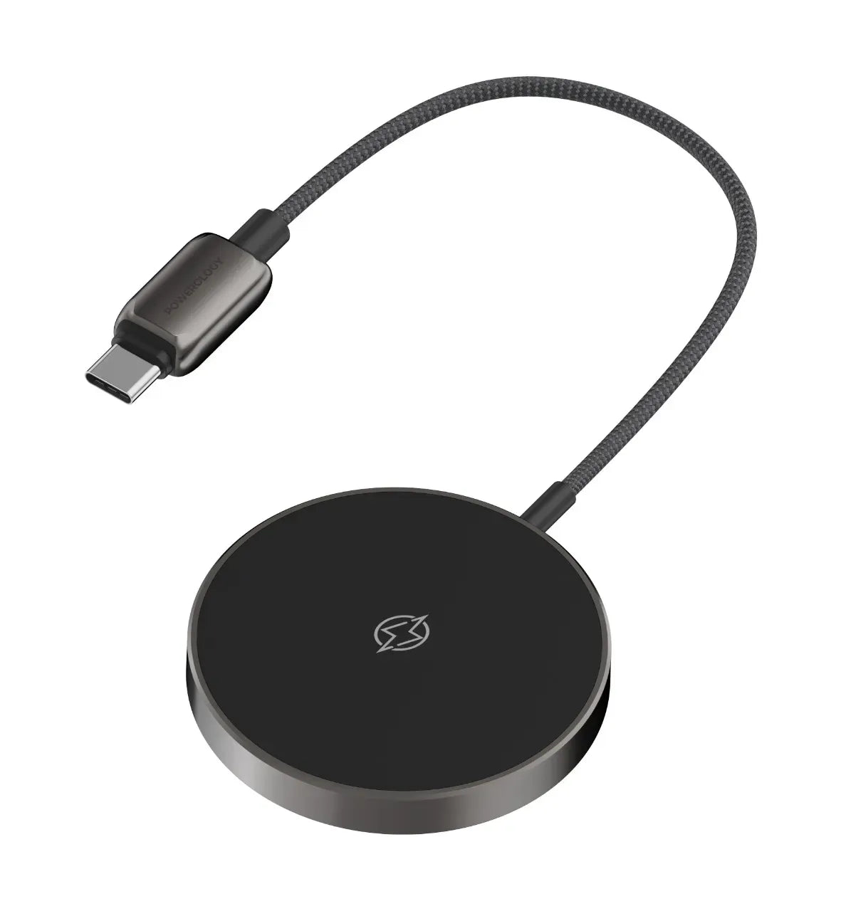 Powerology Zinco Series Wireless Charging Pad Dark Gray – image 2
