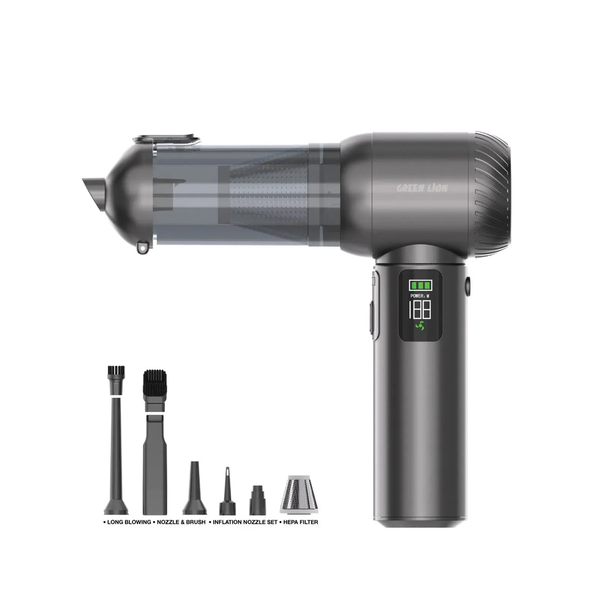 Green Lion Multi-Force- Vacuum,Air Blower,Air Duster - Gray – image 5