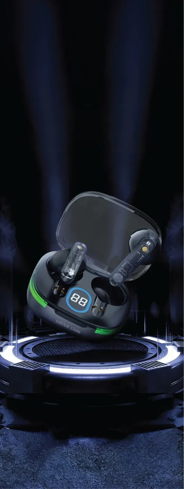 Green Lion Vegas True Wireless Earbuds Black – image 13