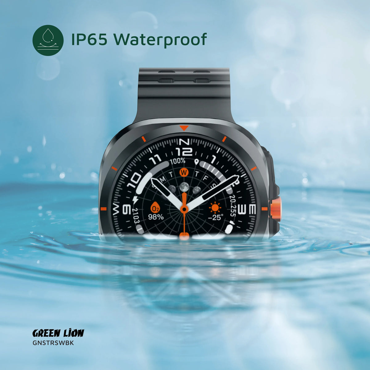 Green Lion Strive Smart Watch - Black – image 9