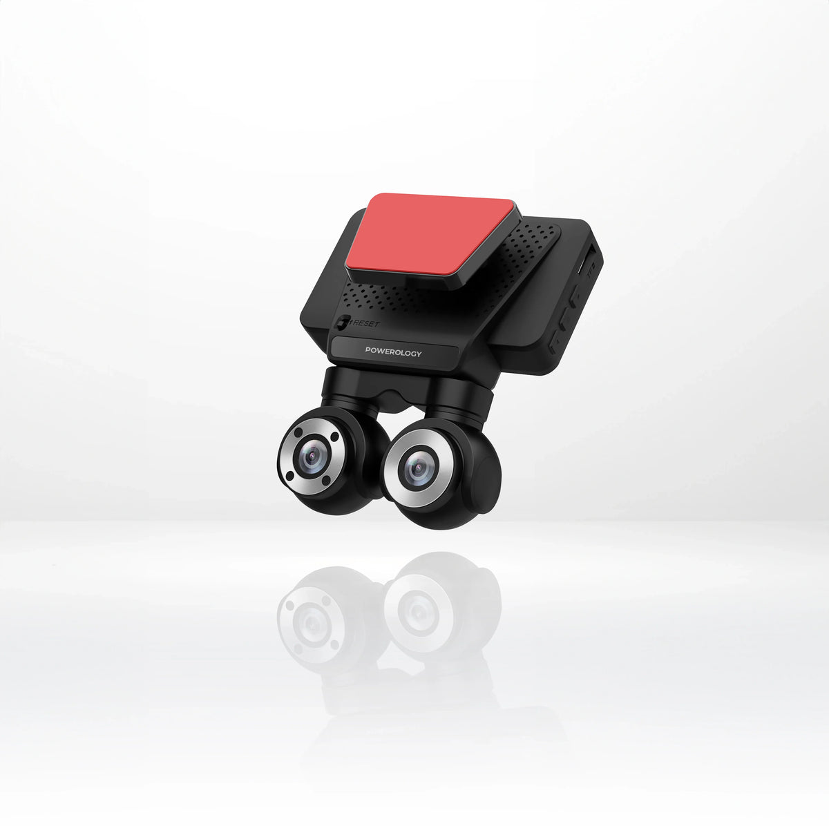 Powerology Dual Lens Dash Camera Black – image 1