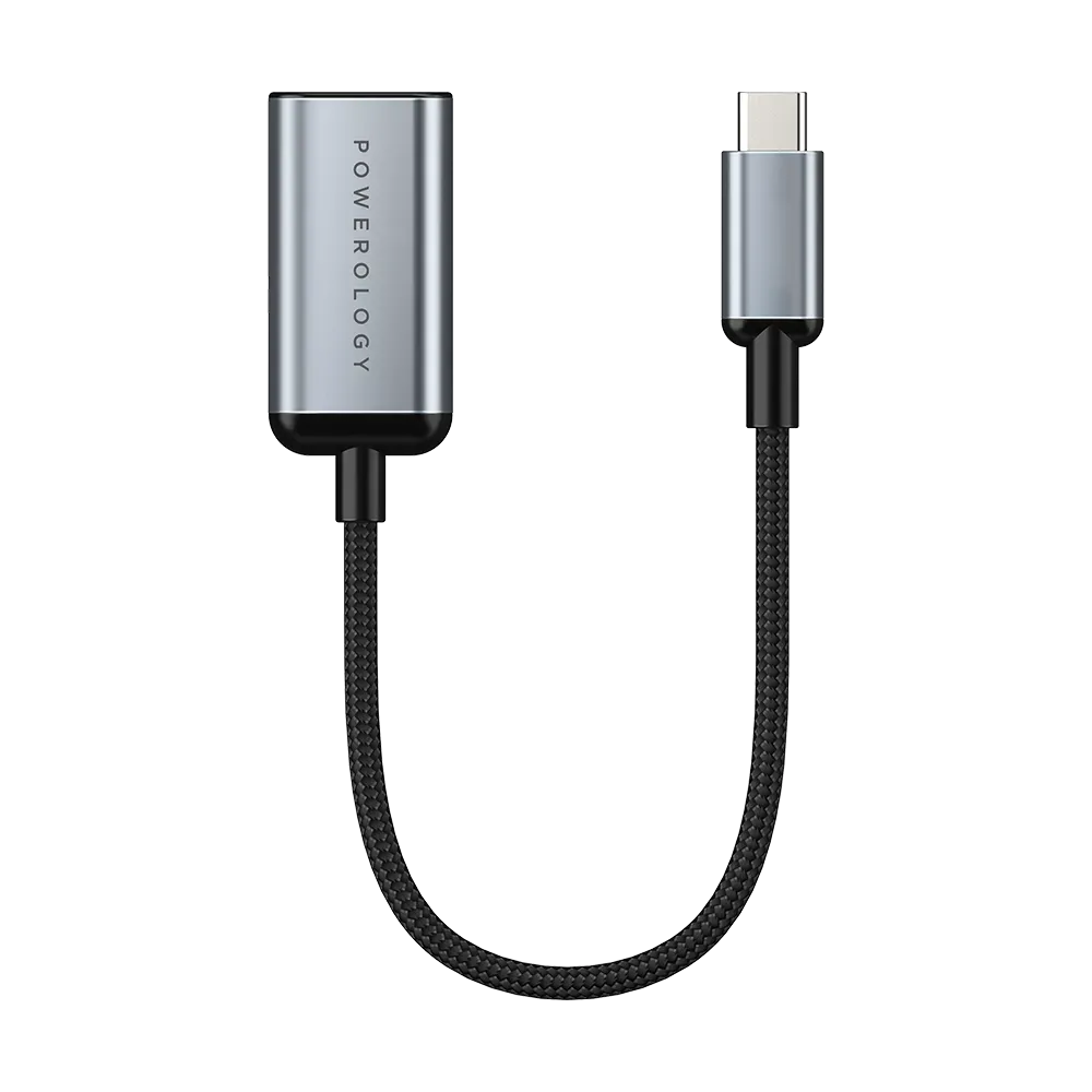 Powerology Braided Type C to Hdmi Cable 4k 60hz Gray – image 3