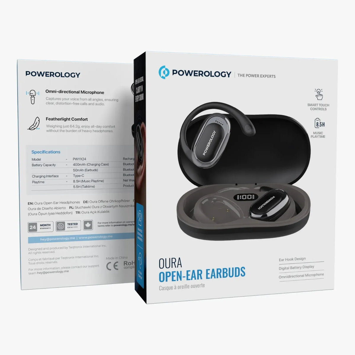 Powerology Oura Open-Ear Headphones - Black – image 2