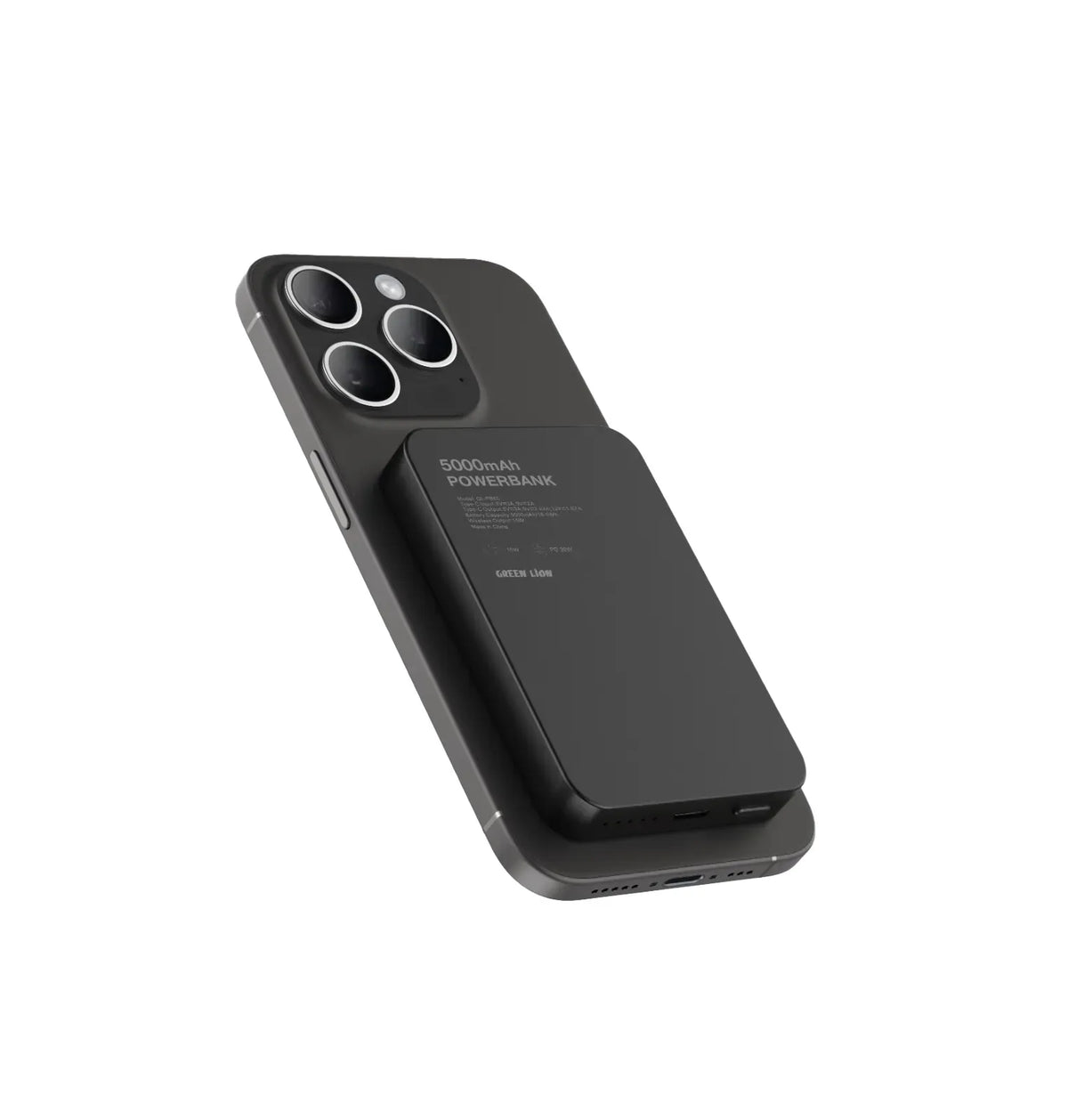 Green Lion GL-MAG 5 5000 m Ah Power Bank PD 20 W - Black