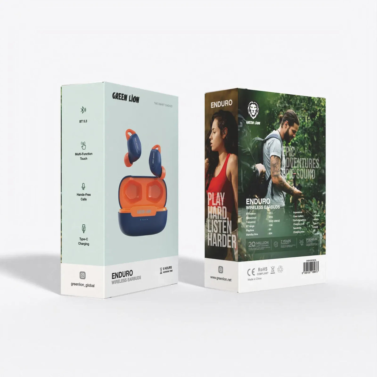 Green Lion Enduro Wireless Earbuds - Blue – image 2