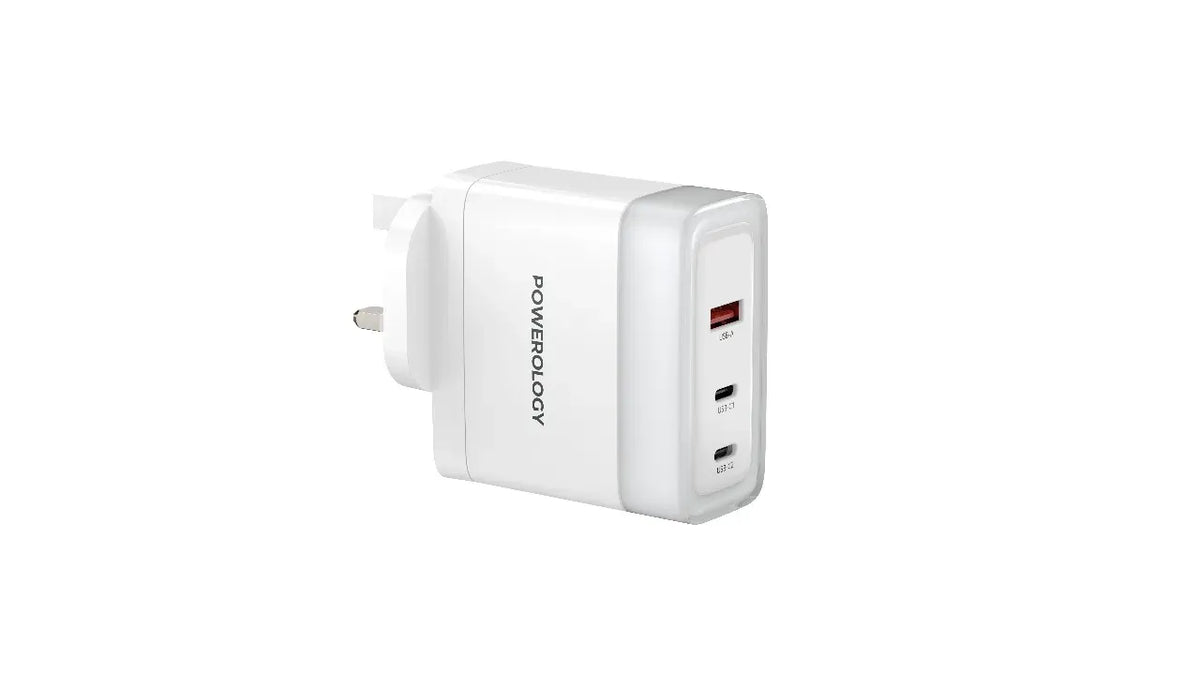 Powerology Lunex Series Fast Charging Adapter PD 100w White – image 2