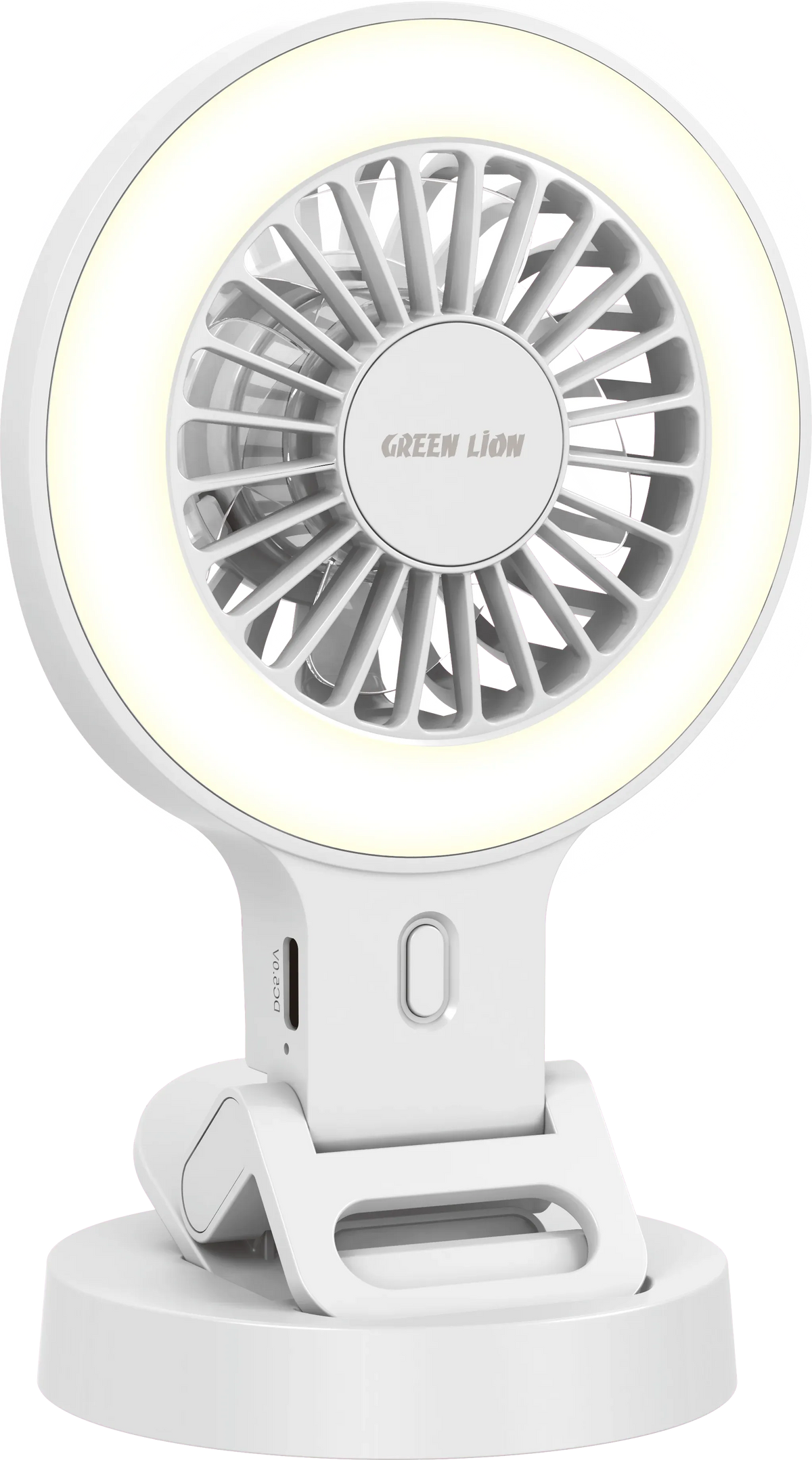 Green Lion AIRGLOW Clip-On Rechargeable Fan - White – image 4