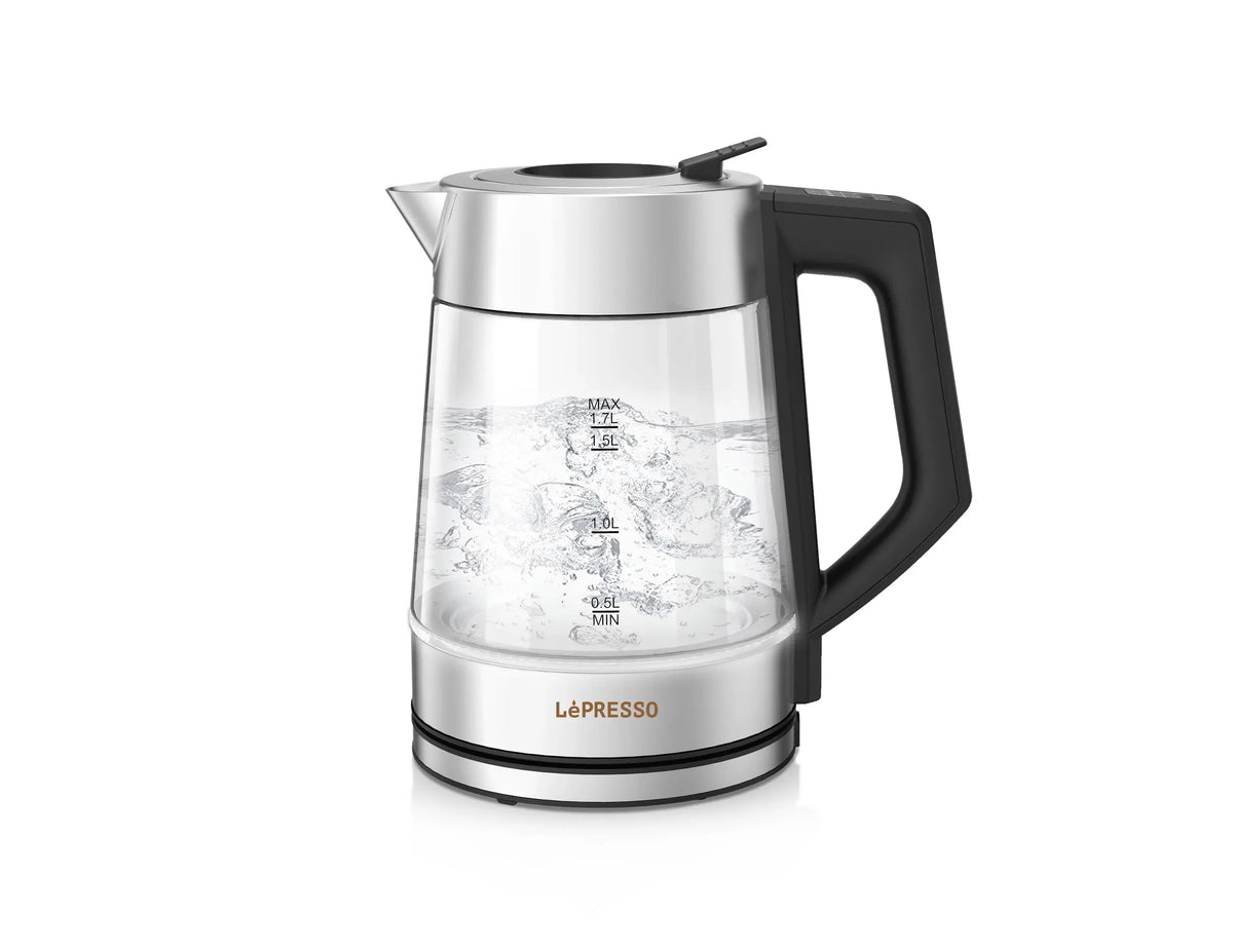 LePresso Multi Temperature Illuminated Glass Kettle Black – image 5