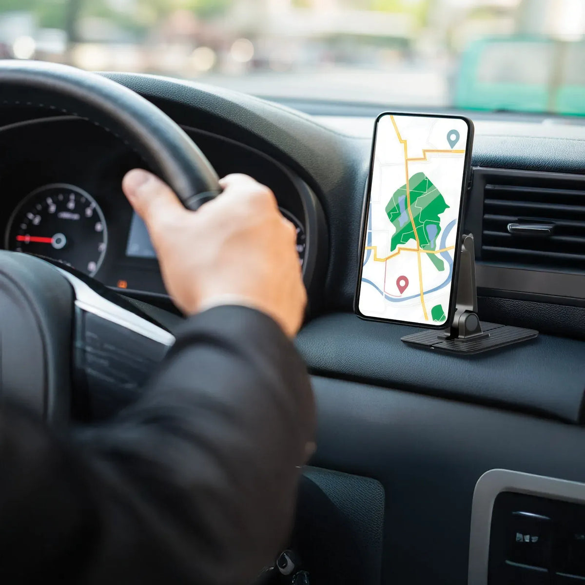 Green Lion Aero Mag Car Phone Holder Black – image 2