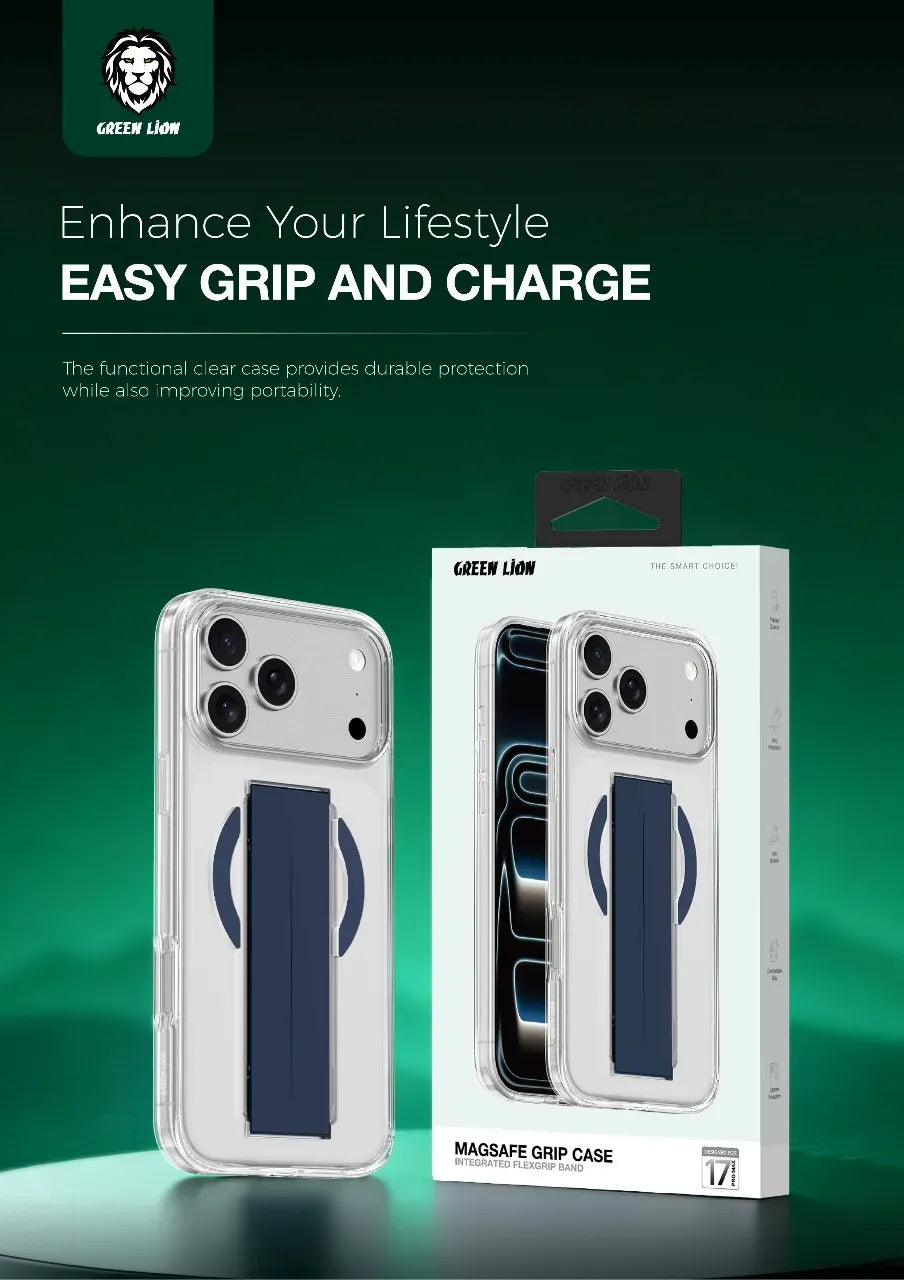 Green Lion Mag Safe Grip Case - BlueTitanium – image 3