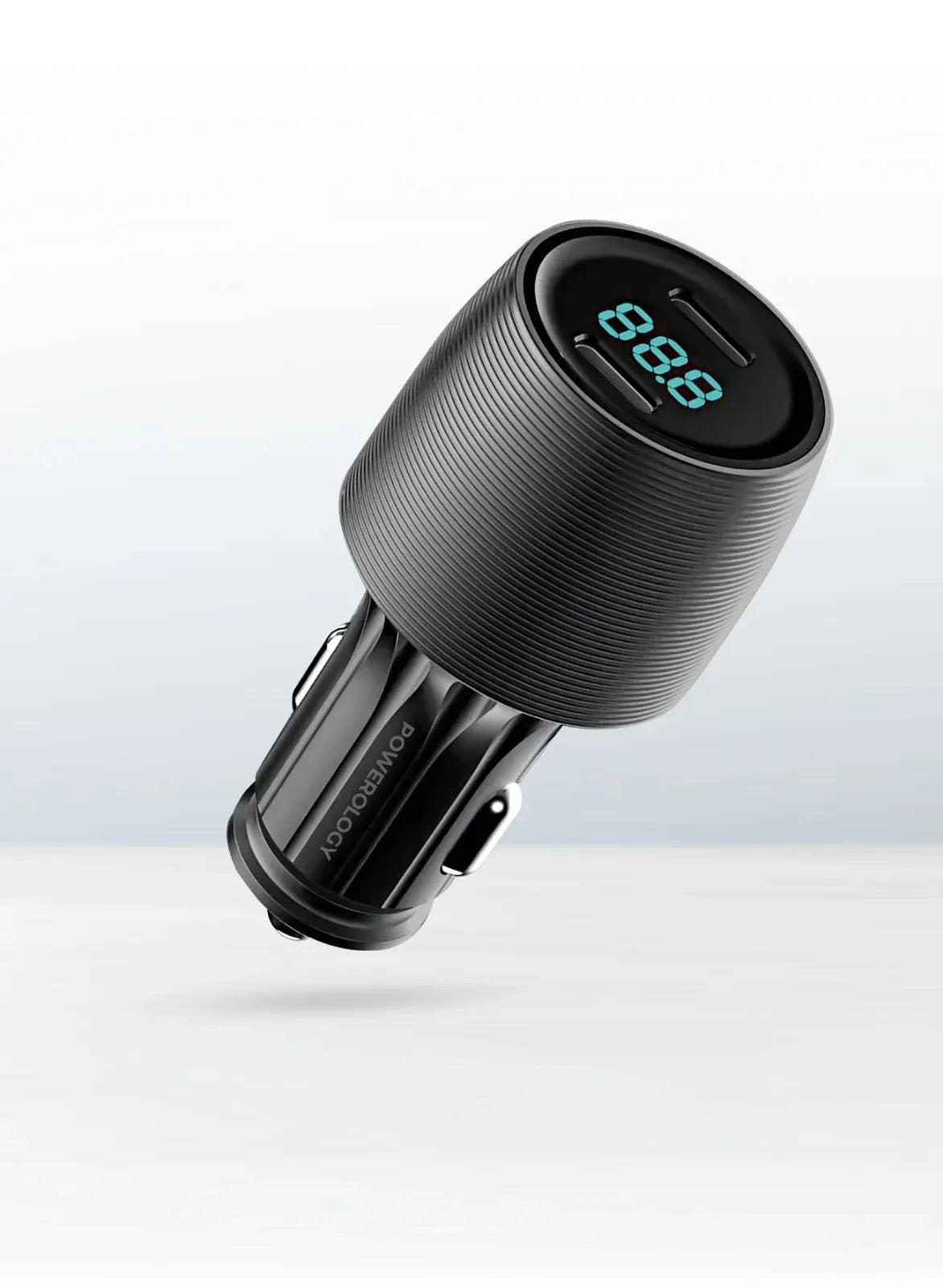 Powerology Velox 66w Dual Port Car Charger Black – image 3