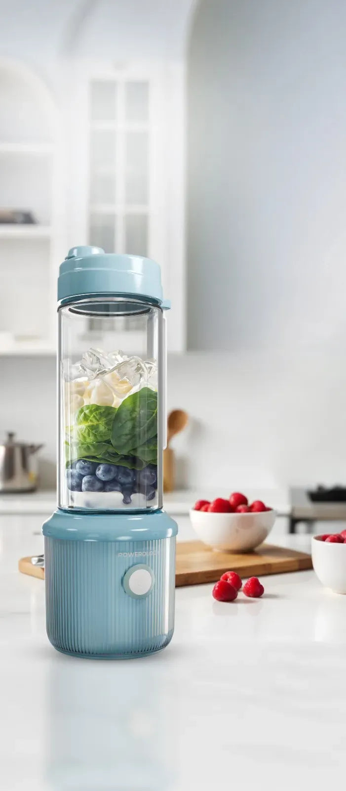Powerology Press &Refresh Portable Blender - LightBlue – image 7