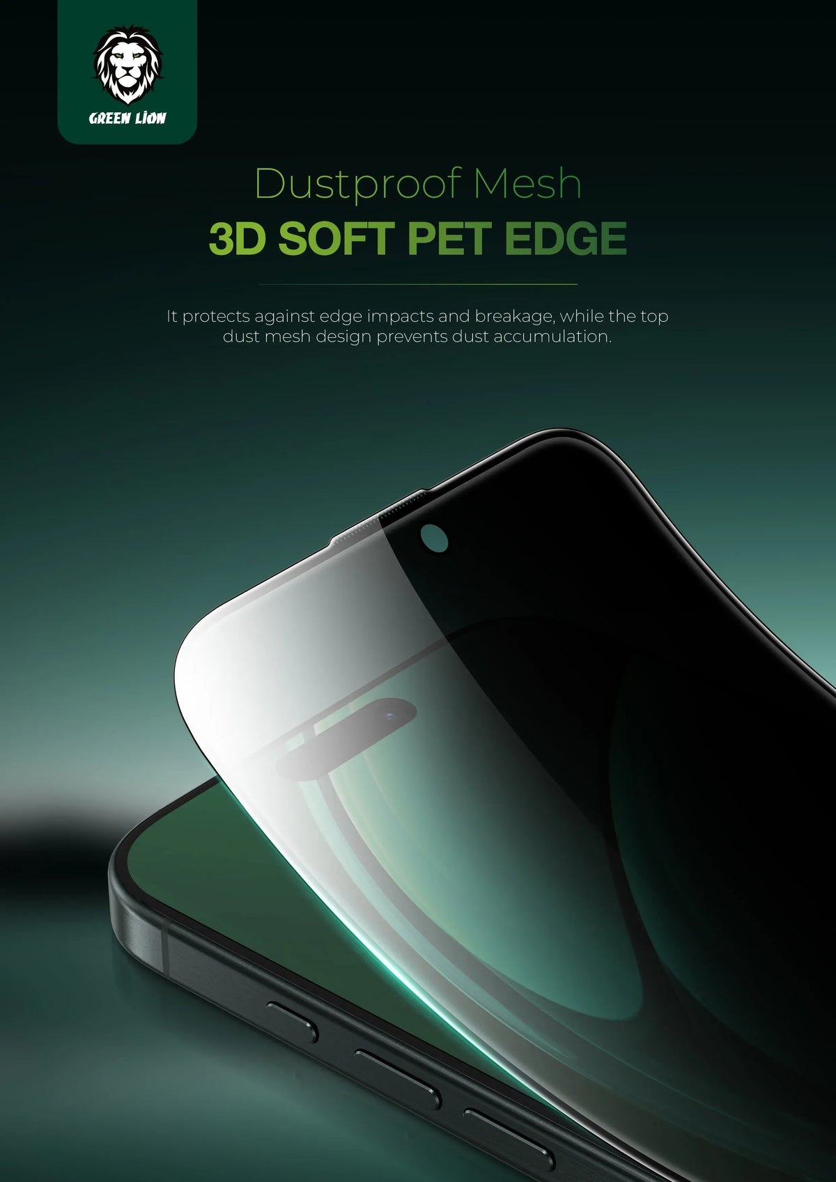 Green Lion Diego Pet Privacy Screen Protector - Black Edge/Privacy – image 9