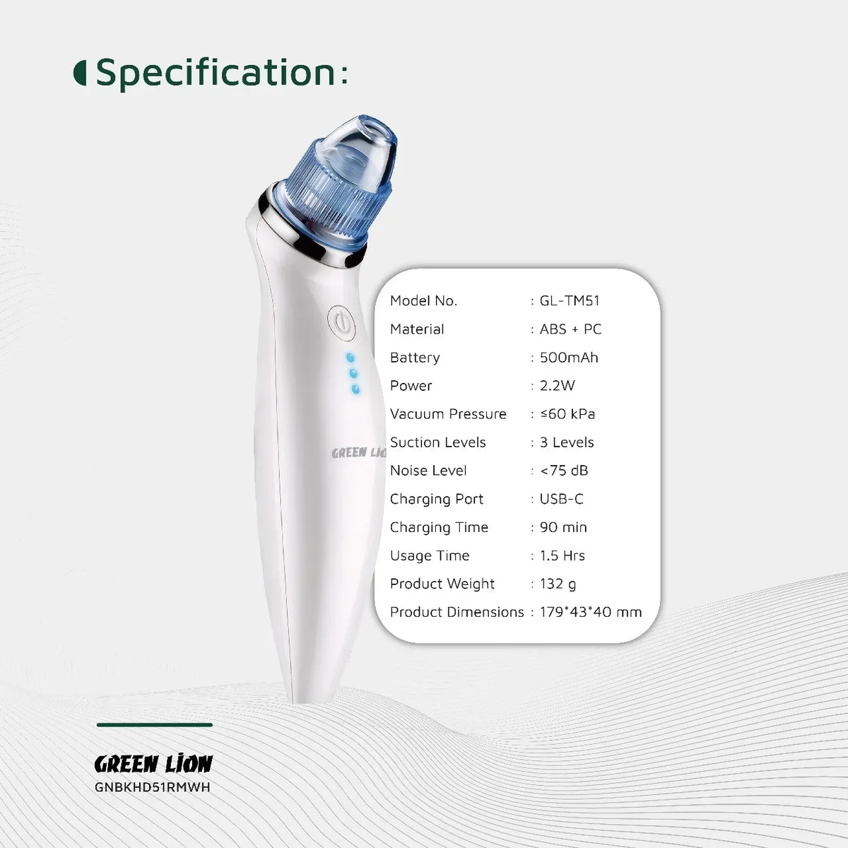 Green Lion Blackhead Remover 5 in 1 Skin Care Solution White – image 4
