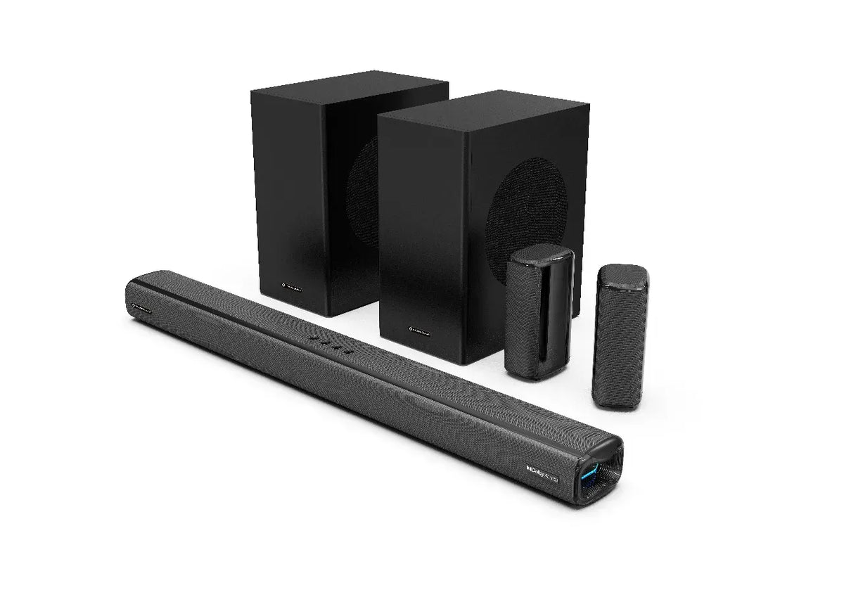 Powerology 5 2 4ch Dual Woofer Wireless Home Theater Black – image 14