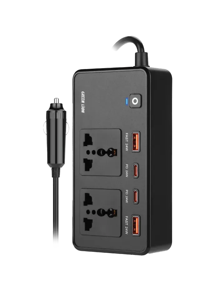 Green Lion GC-200 Car Inverter - Black – image 2