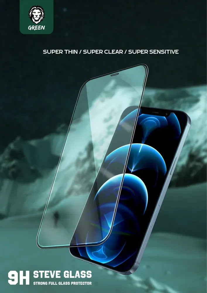 Green Lion 9 HSteve HD Screen Protector - Black Edge/Clear – image 6