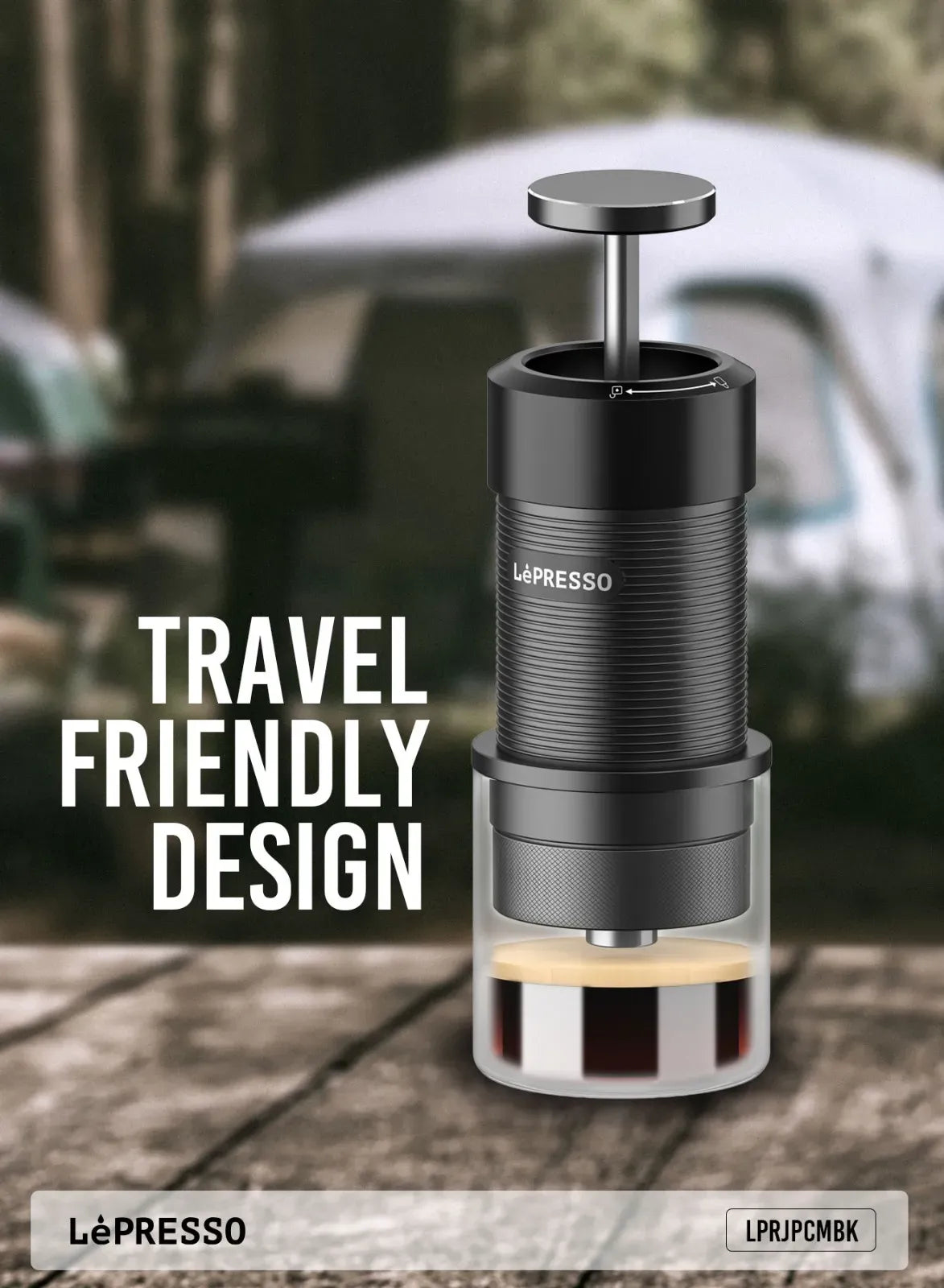 LePresso Hand Press Espresso Maker Black – image 13