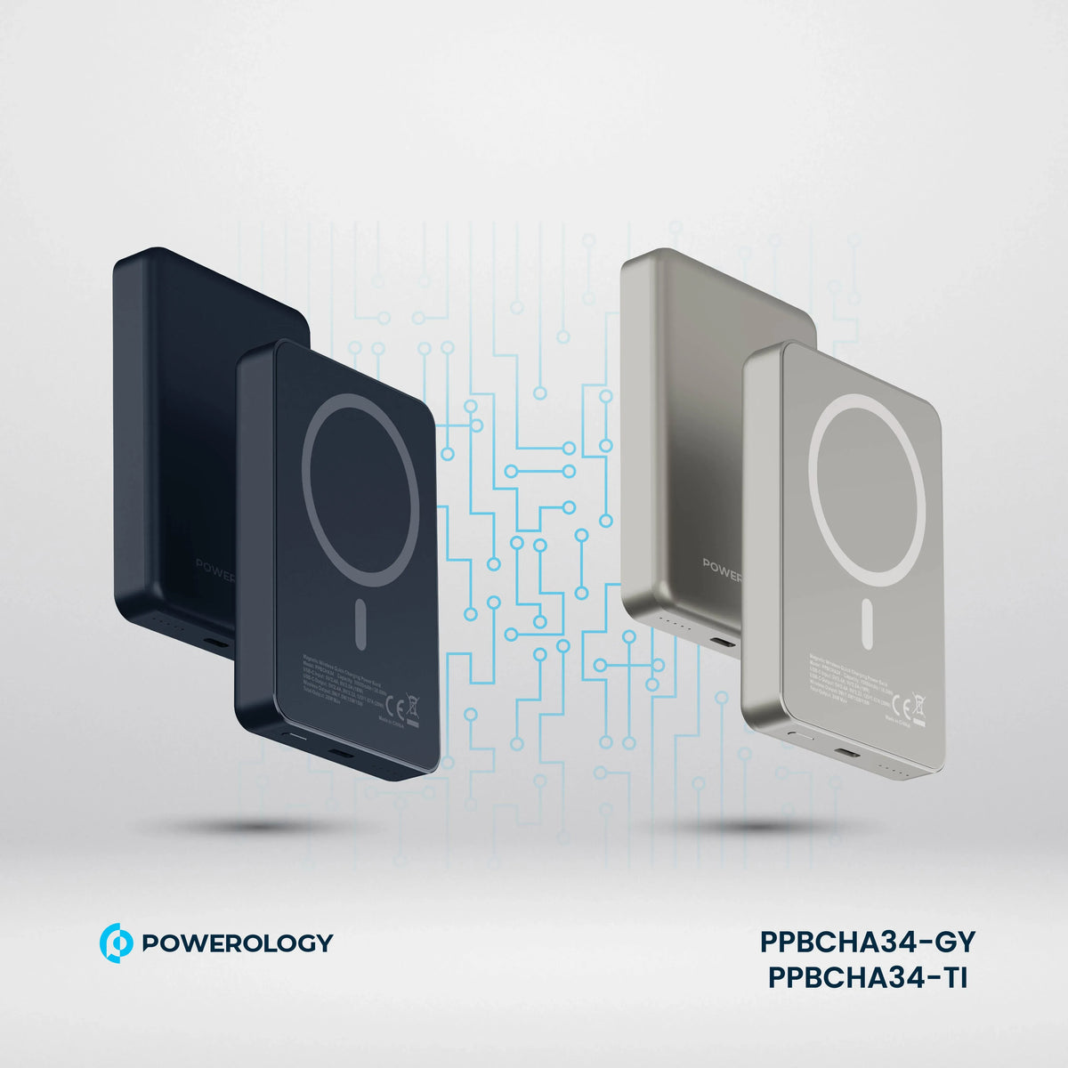 Powerology Spetelli 10000 m Ah MagSafe Aluminum Power Bank PD 20 W - DarkGrey – image 7