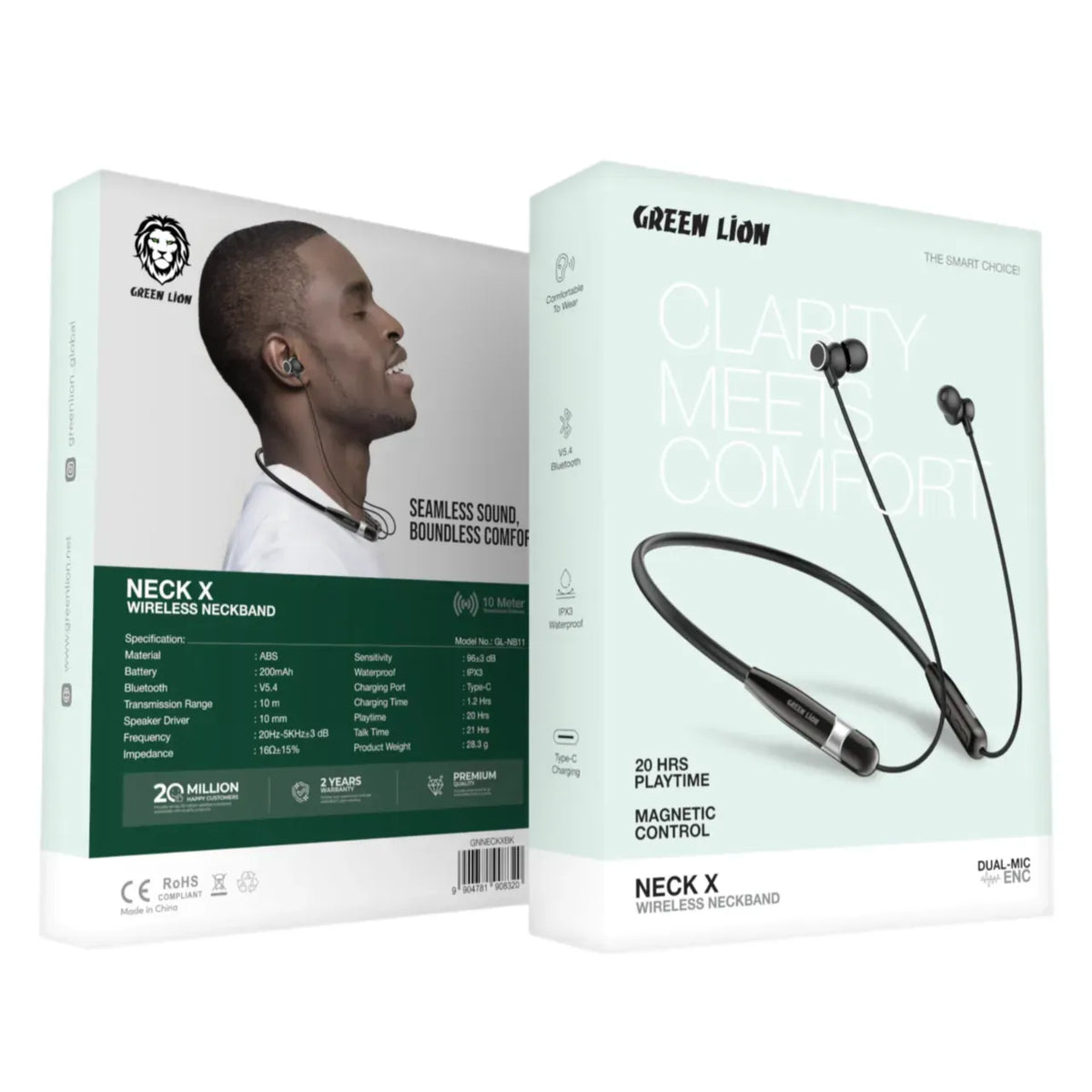 Green Lion Neck XWireless Neckband - Black – image 8