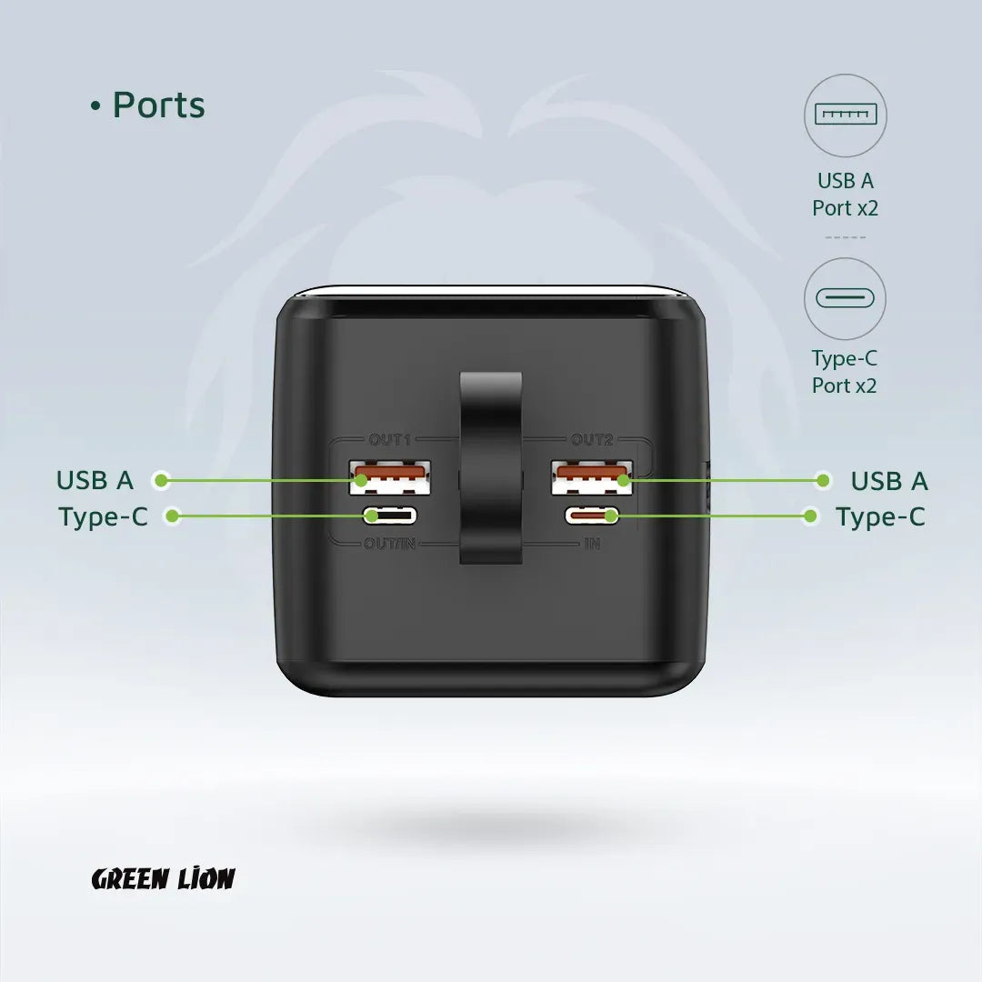 Green Lion Power Tank 50000mAh Power Bank Black – image 4