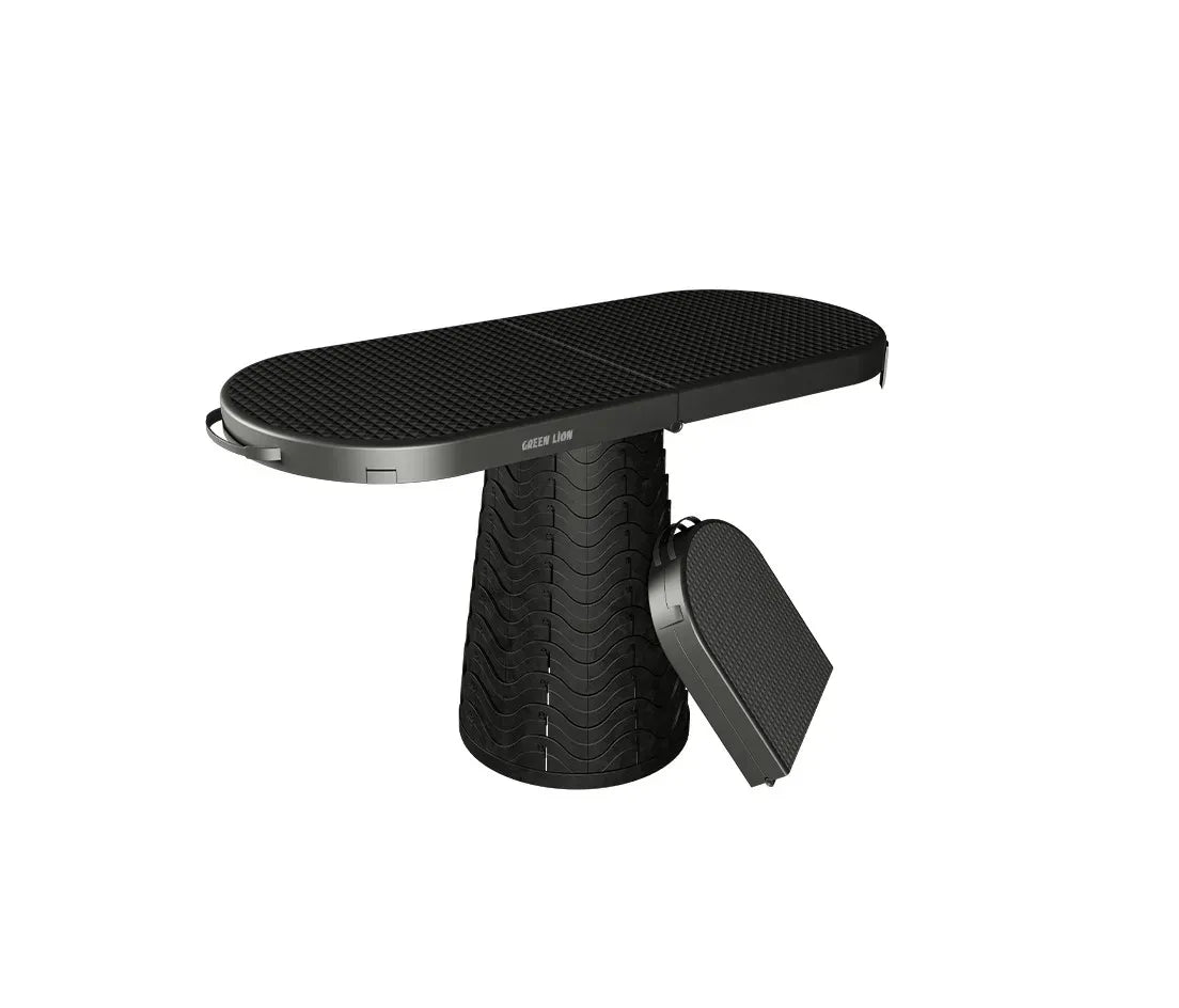 Green Lion 2 in 1 Foldable Table Stool Black – image 4