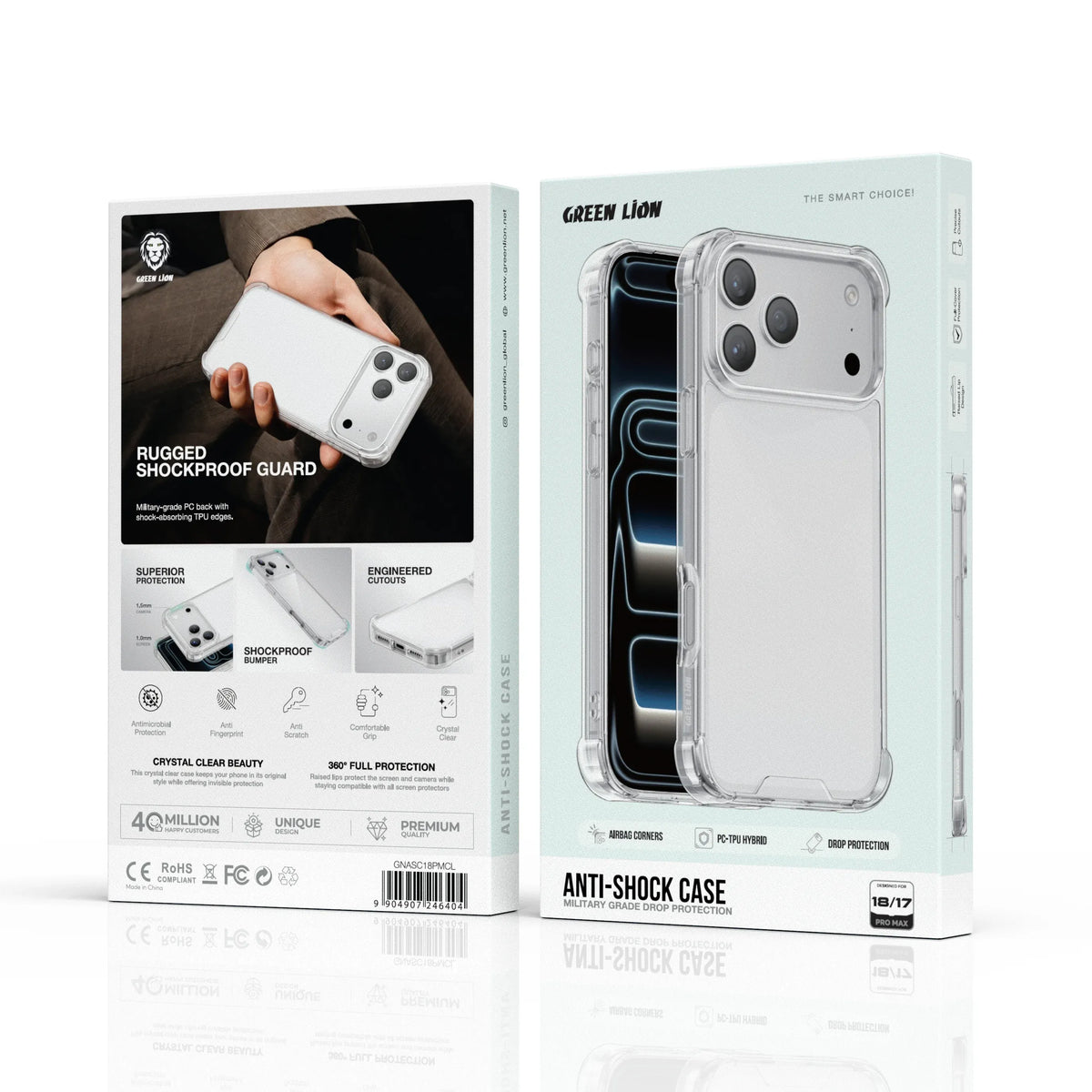 Green Lion Anti-Shock Case - Clear – image 6