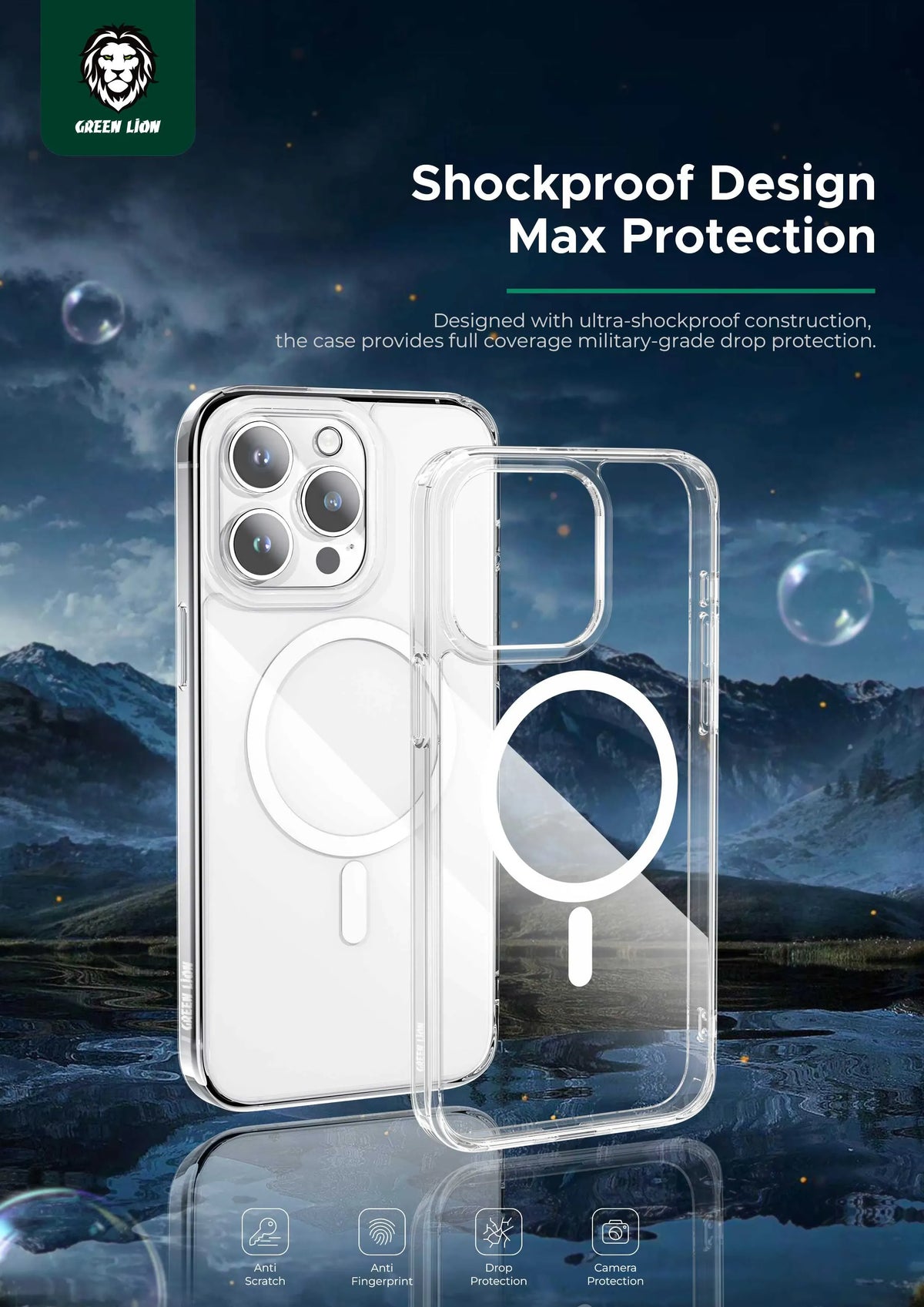 Green Lion Mag Safe Crystal Clear – image 5
