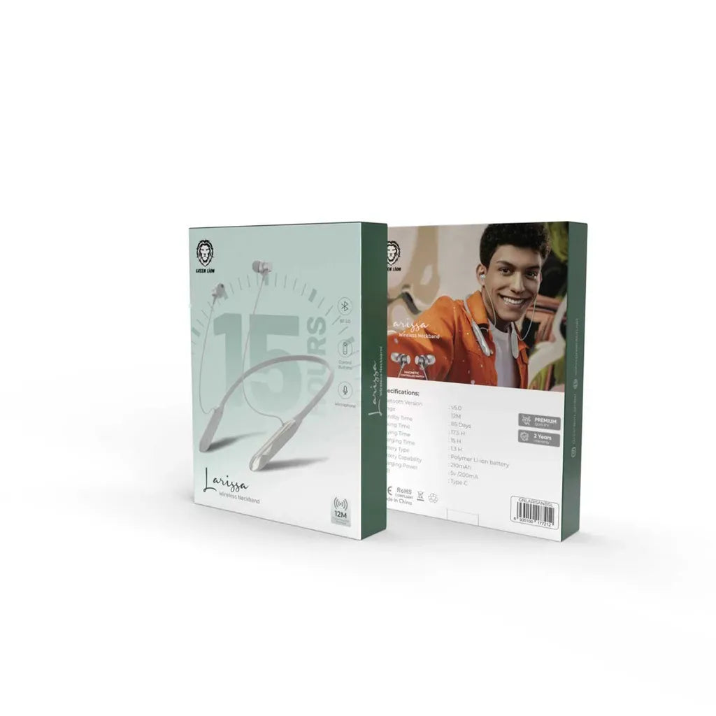 Green Lion Larissa Wireless Neckband - Silver – image 2