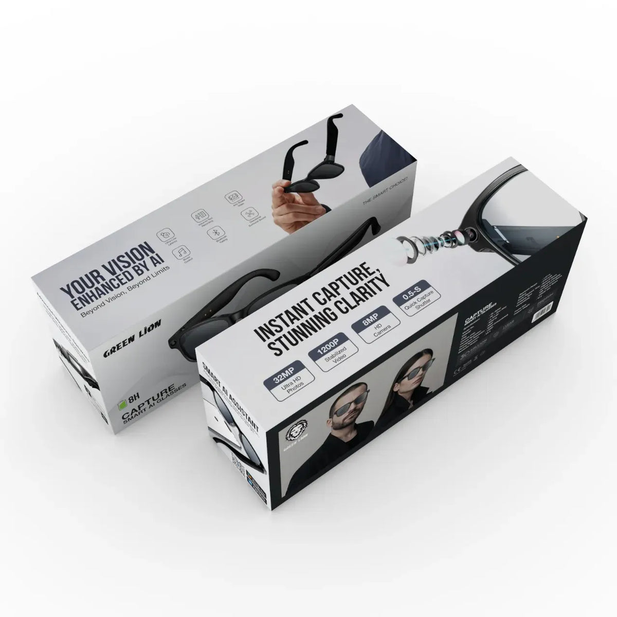 Green Lion Capture Smart Ai Glasses Black – image 2
