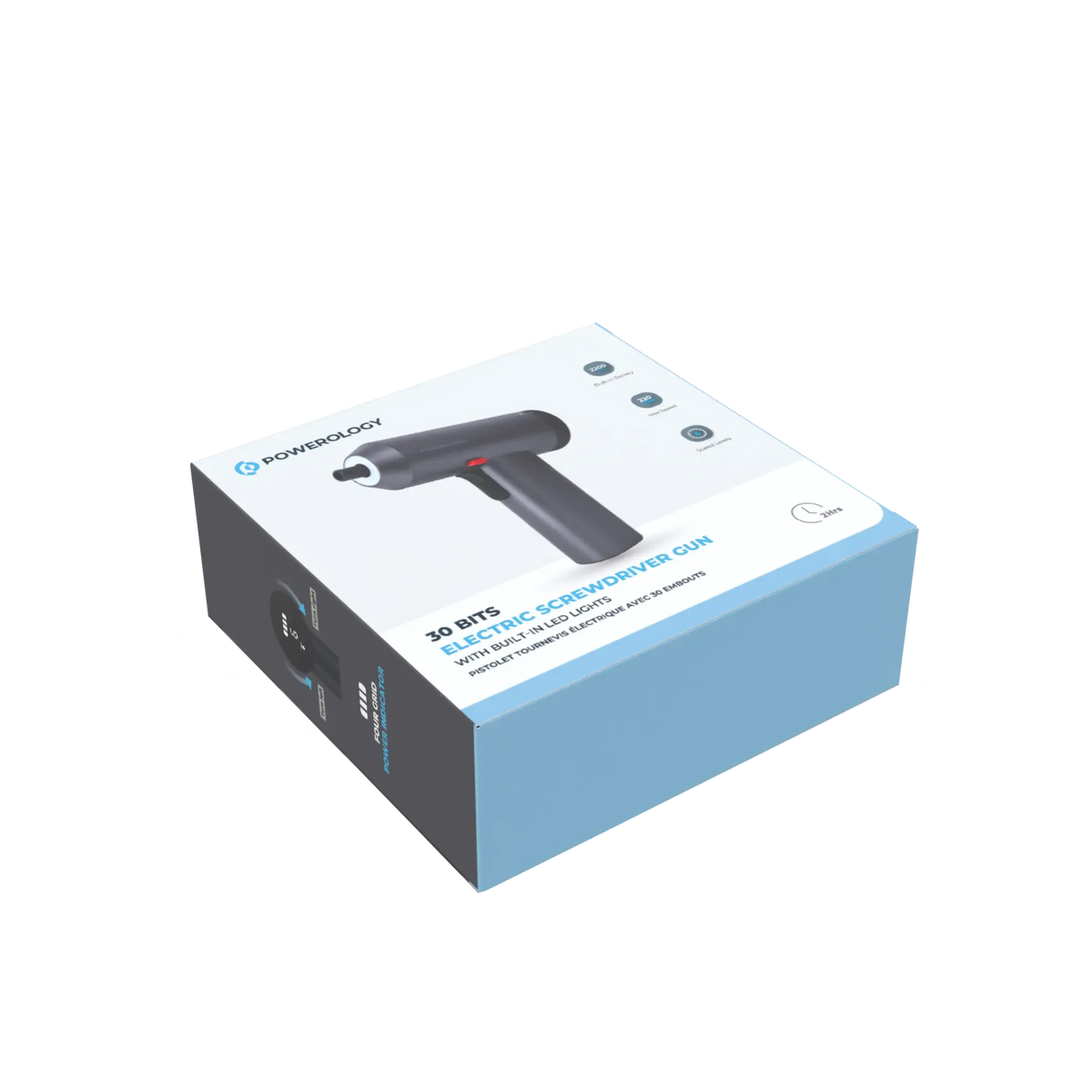 Powerology 30 Bits Electric Screwdriver Gun – image 7