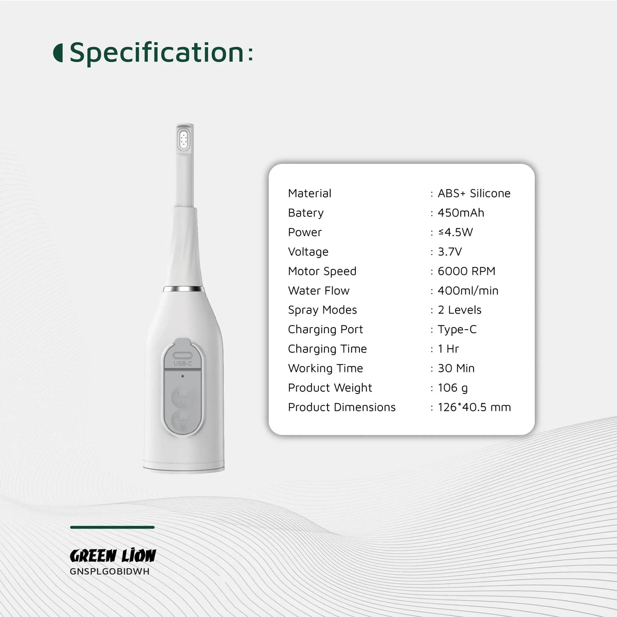 Green Lion Splash Go Portable Bidet White – image 8
