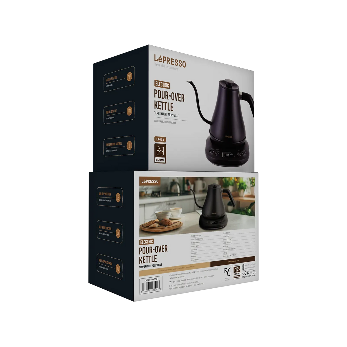 LePresso Electric Pour Over Kettle Black – image 5