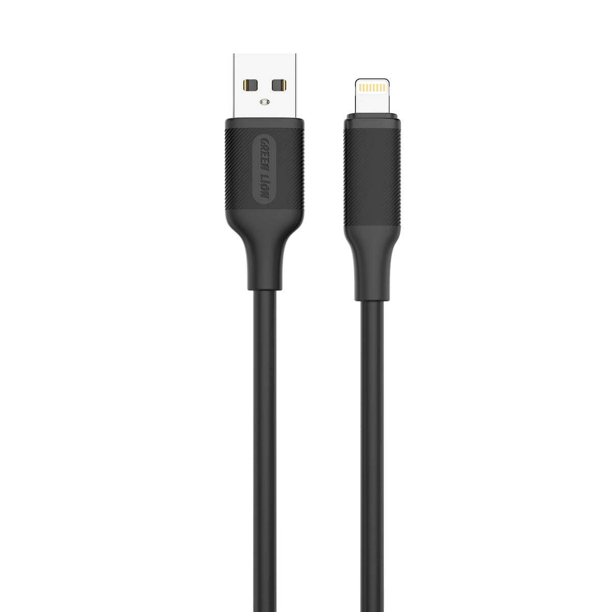 Green Lion USB-ATo Lightning PVCCable(1 m) - Black