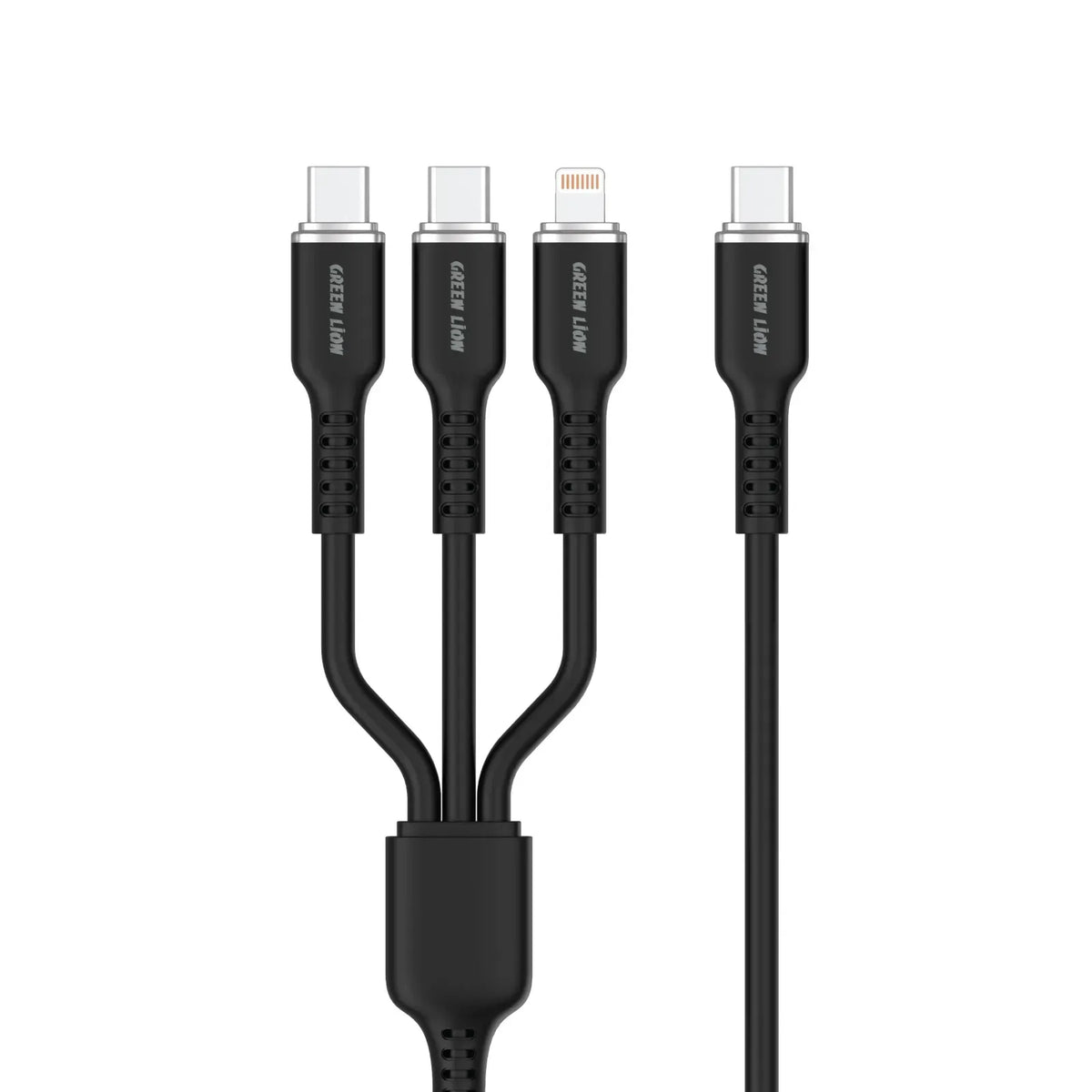 Green Lion 3in1 Silicone Cable Black – image 3