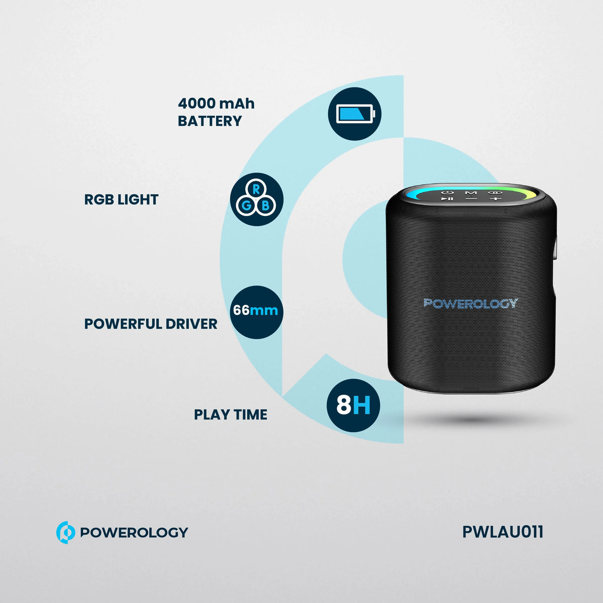 Powerology Portable Loud Speaker Black – image 21