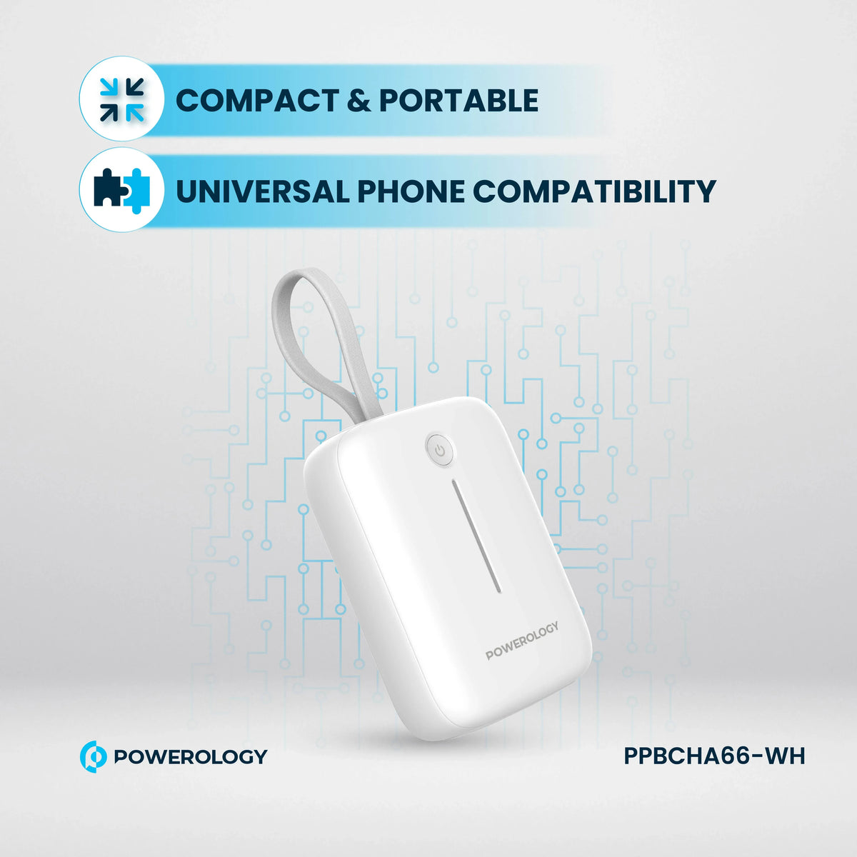 Powerology 10000 m Ah Power Bank - White – image 11