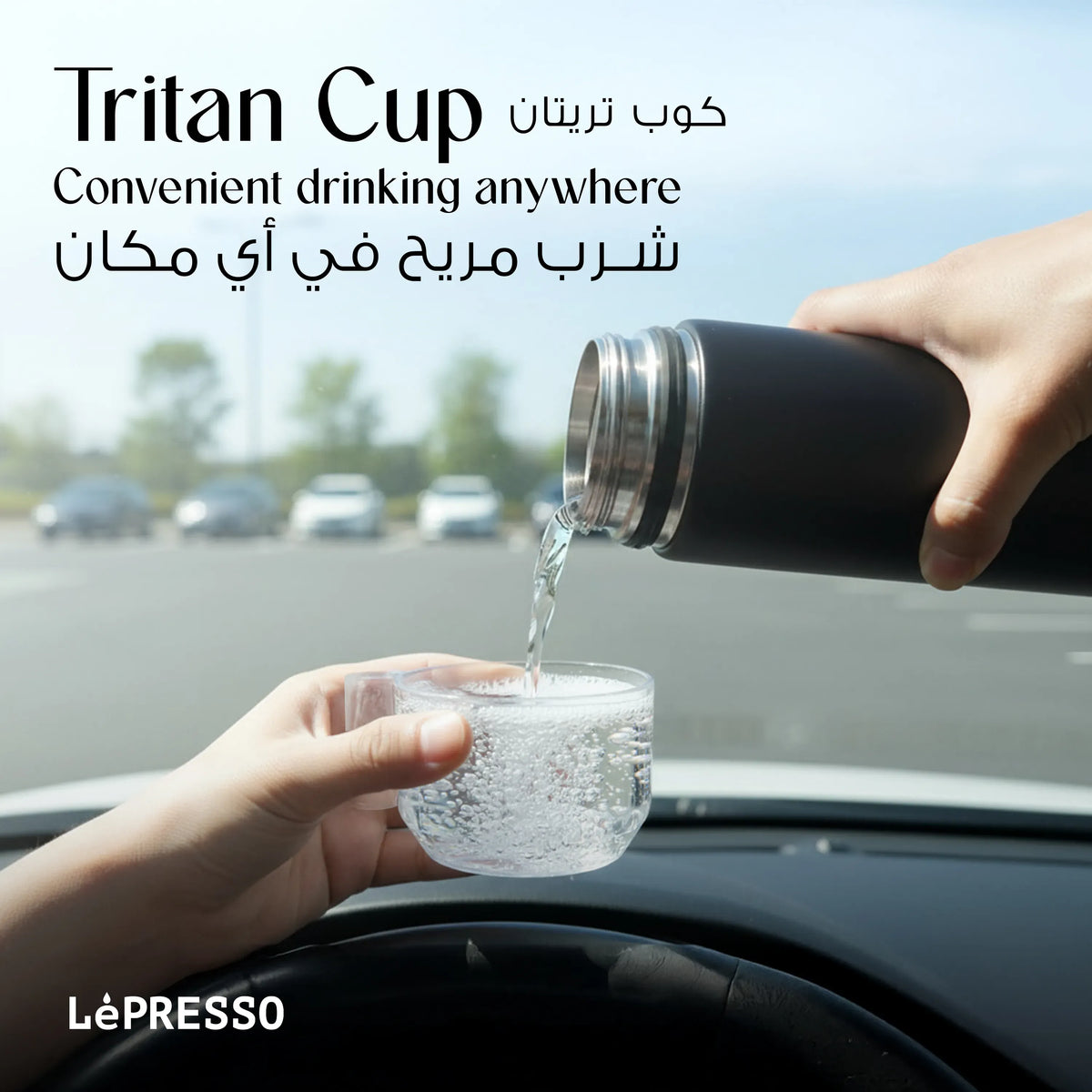 LePresso Sparkling Water Bottle Double Wall Vacuum - White – image 6