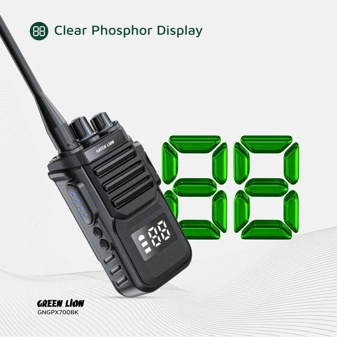 Green Lion Gpx700 Walkie Talkie Black – image 13