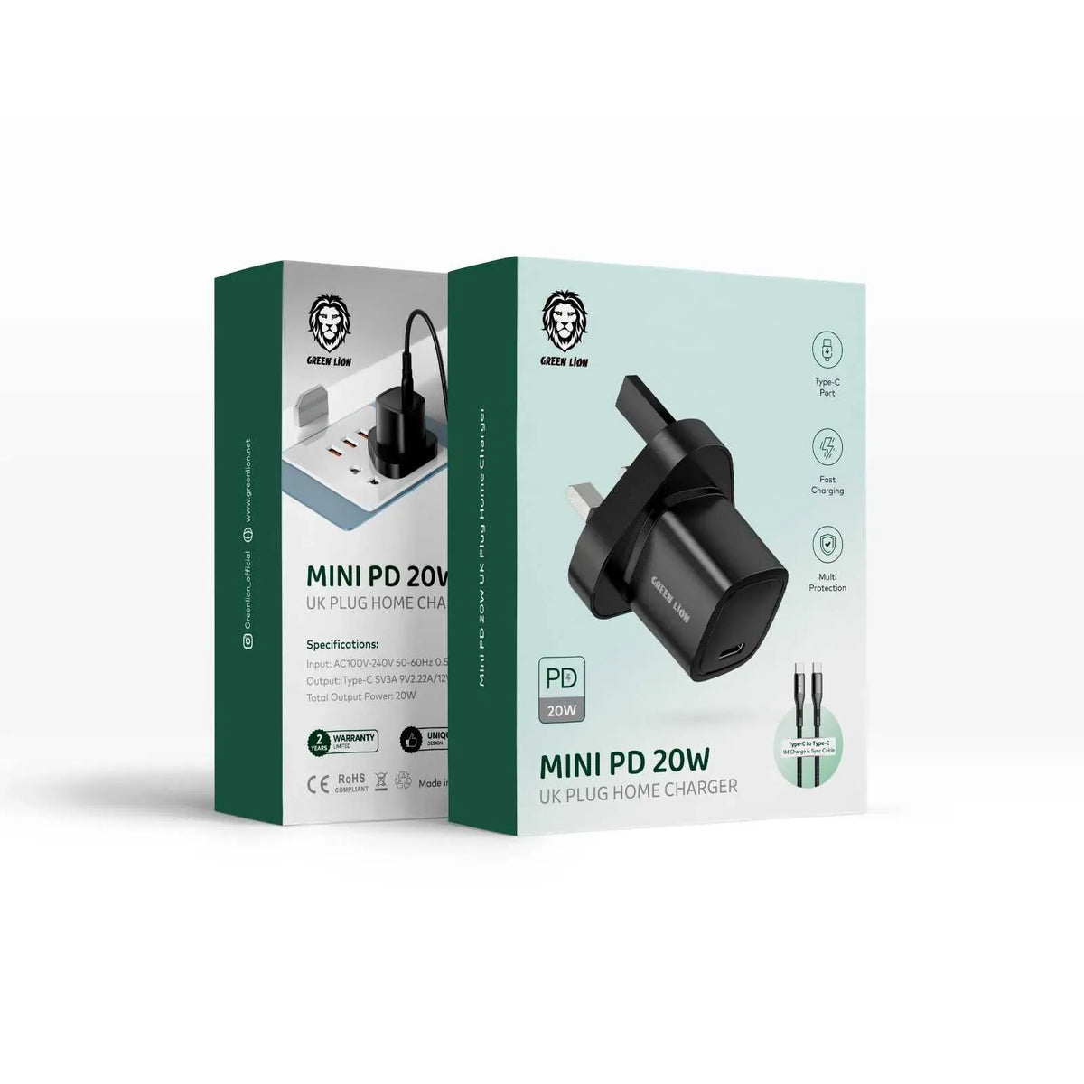 Green Lion Mini PD 20w Charger Type C Port Fast Charge – image 2