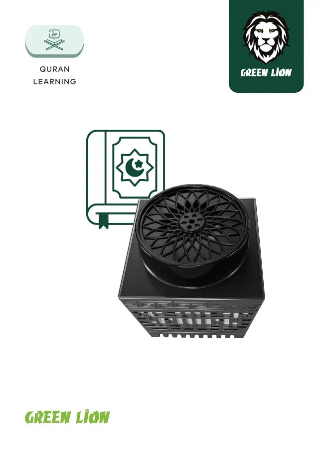 Green Lion Moon Bakhour Quran Speaker Black – image 22